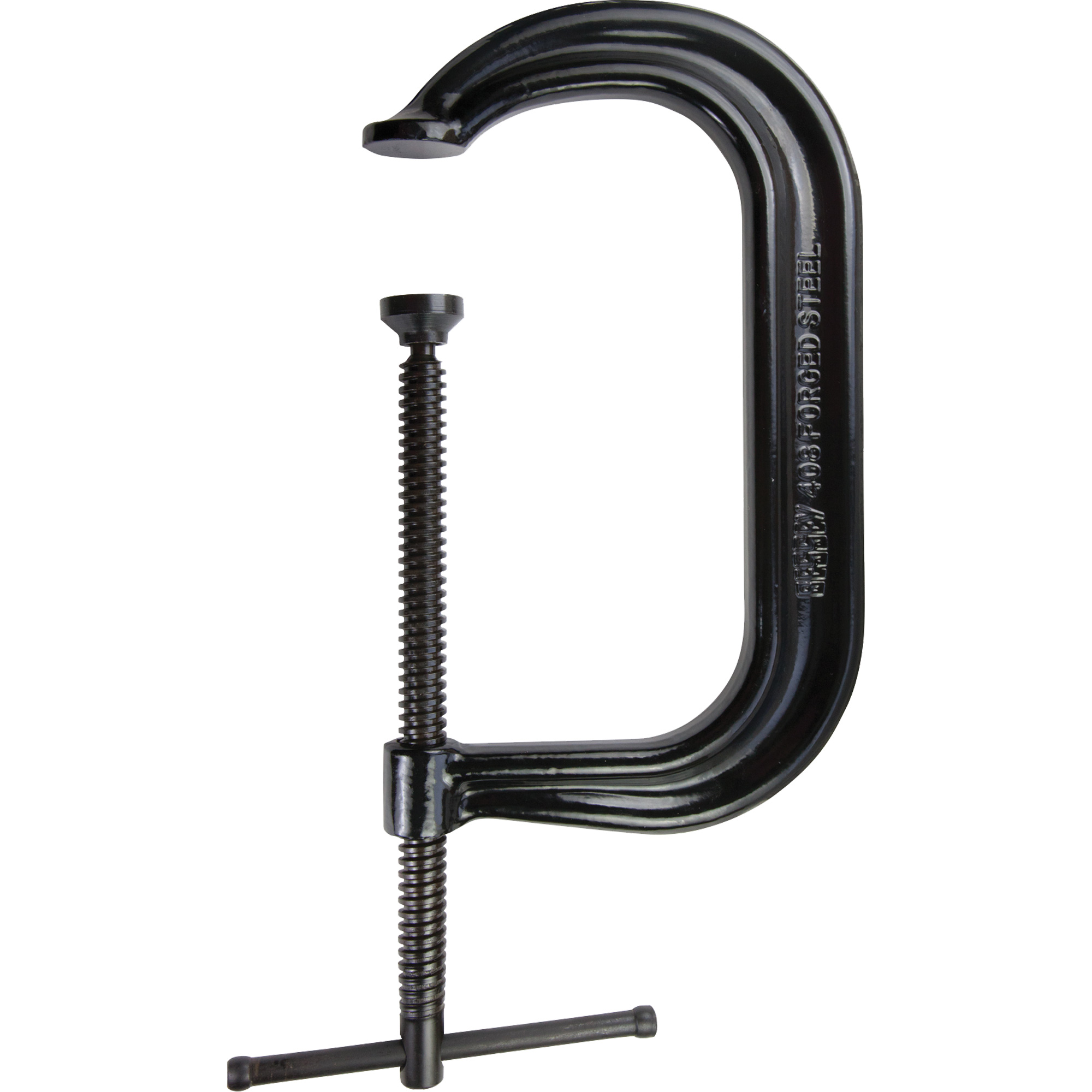 Serre-joint en C à gorge profonde pour service normal, Capacité de 8" (203 mm), Profondeur de gorge de 5" (127 mm)