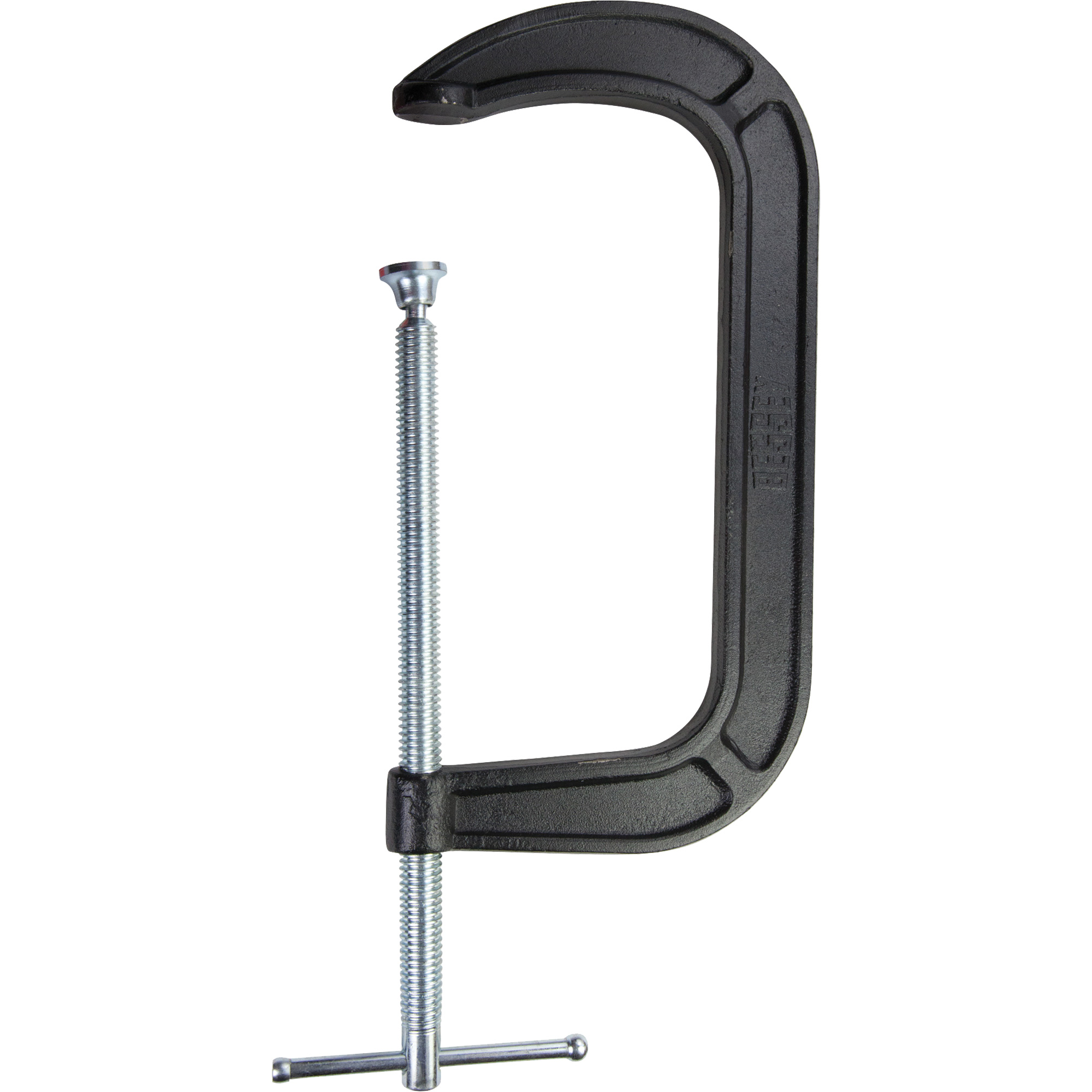 Serre-joint en C de série légère, Capacité de 8" (203 mm), Profondeur de gorge de 4" (102 mm)