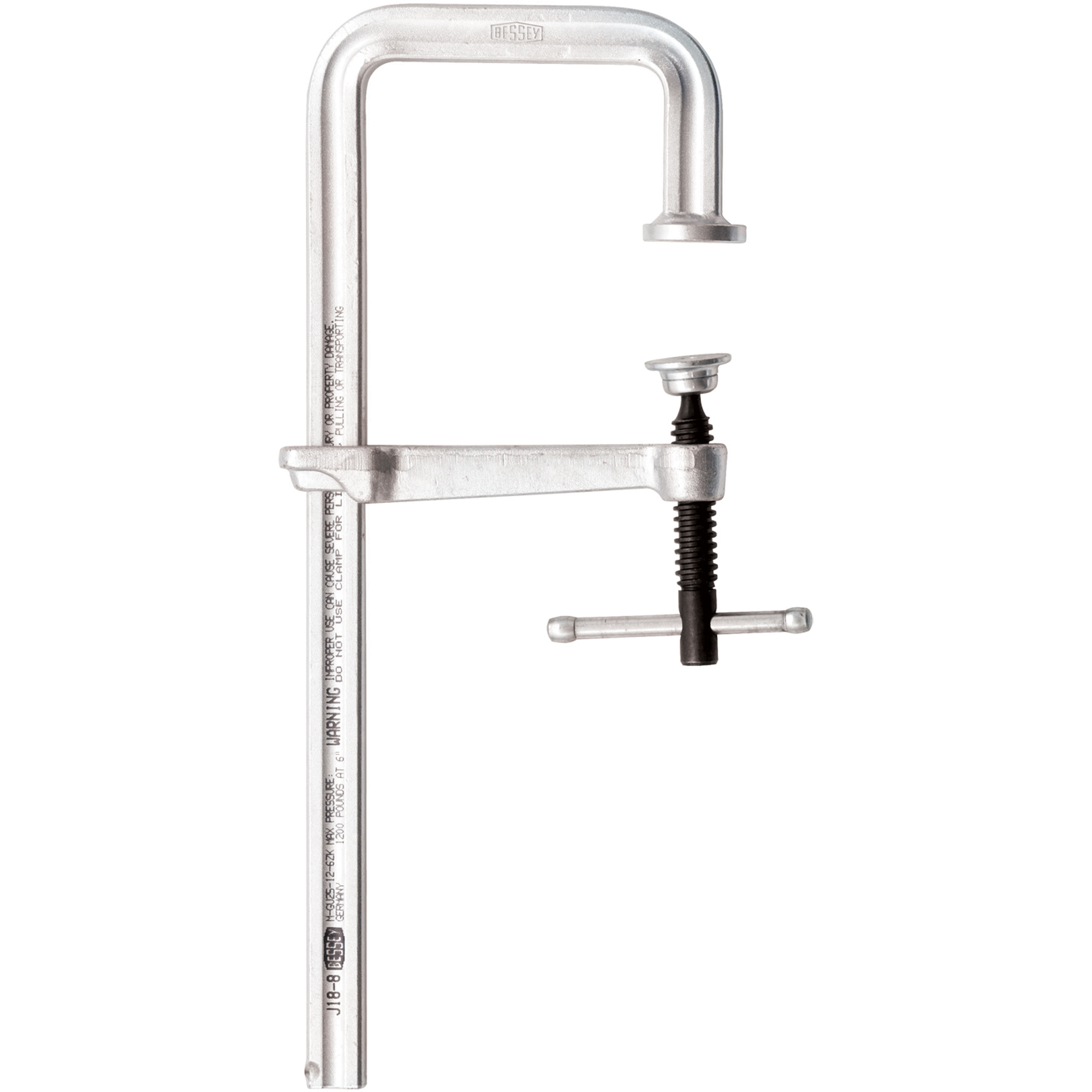 Serre-joints en acier à enjambement, 20" (508 mm), Force de serrage 4880 lb