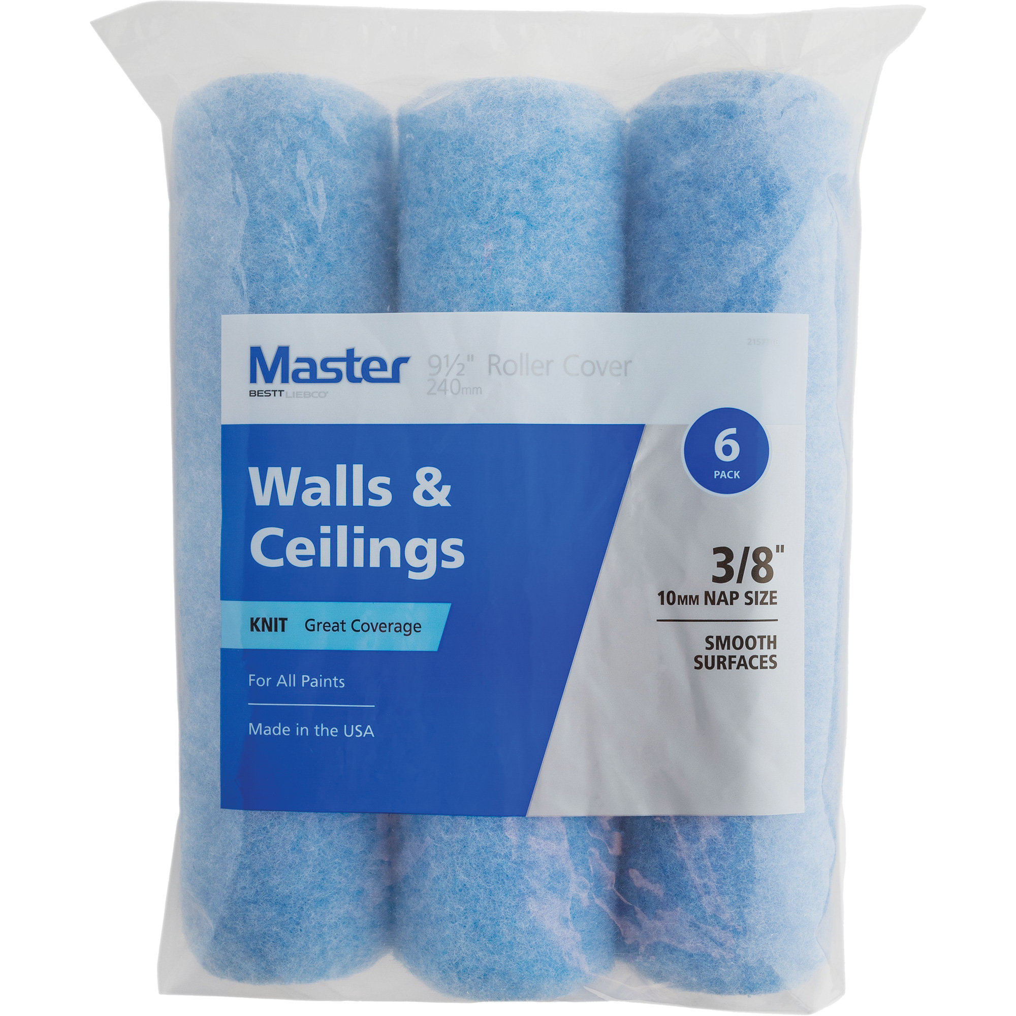 Couvre-rouleau en tricot Master, Nap 10 mm (3/8"), 240 mm (9-1/2") l