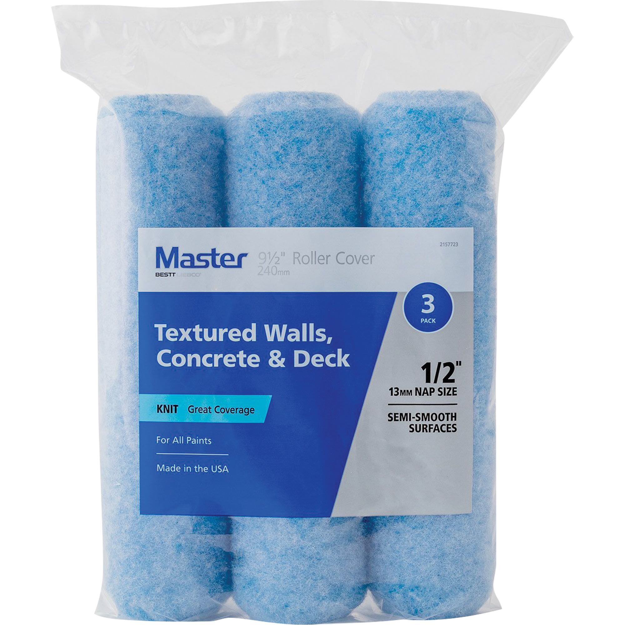 Couvre-rouleau en tricot Master, Nap 13 mm (1/2"), 240 mm (9-1/2") l
