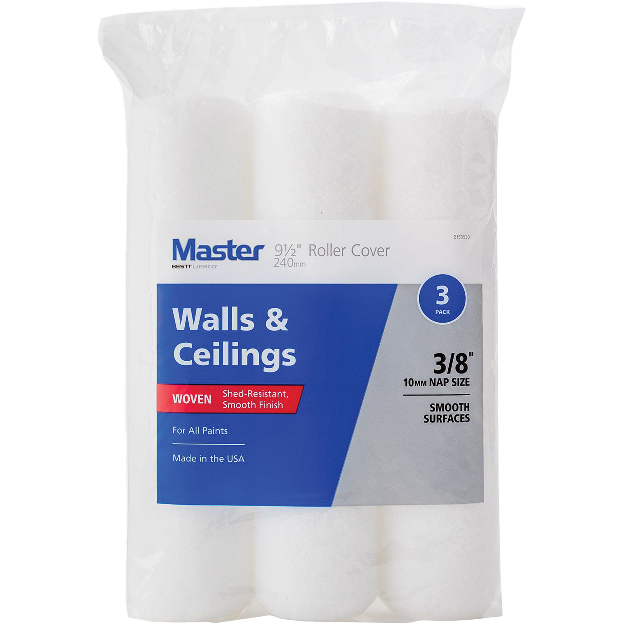 Couvre-rouleau tissé Master, Nap 10 mm (3/8"), 240 mm (9-1/2") l