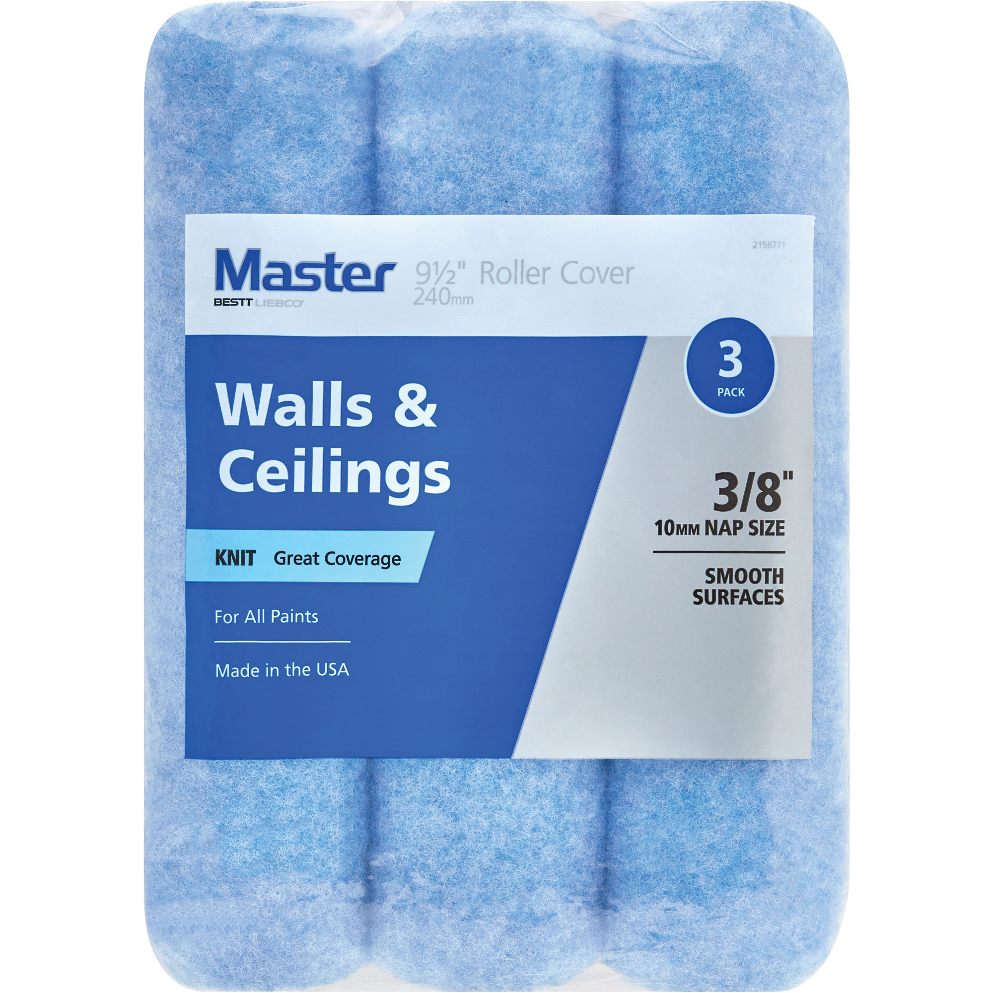 Couvre-rouleau tissé Master, Nap 10 mm (3/8"), 240 mm (9-1/2") l