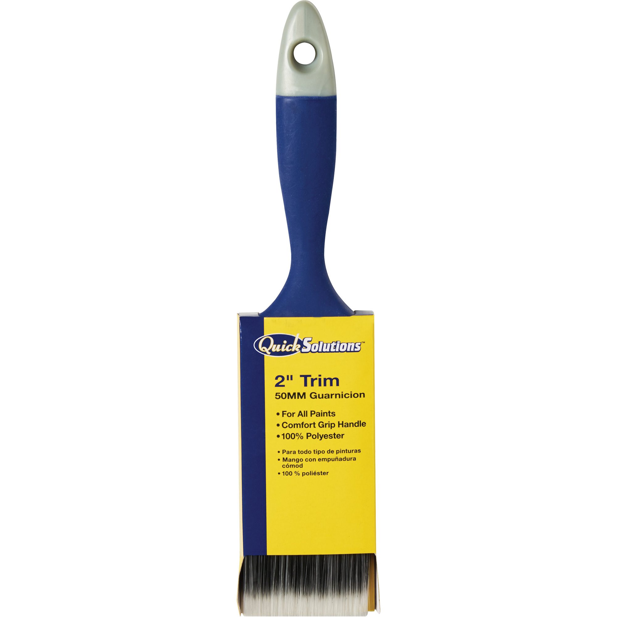 Pinceau à garniture Quick Solutions, Polyester, Manche Plastique, Largeur de 2"