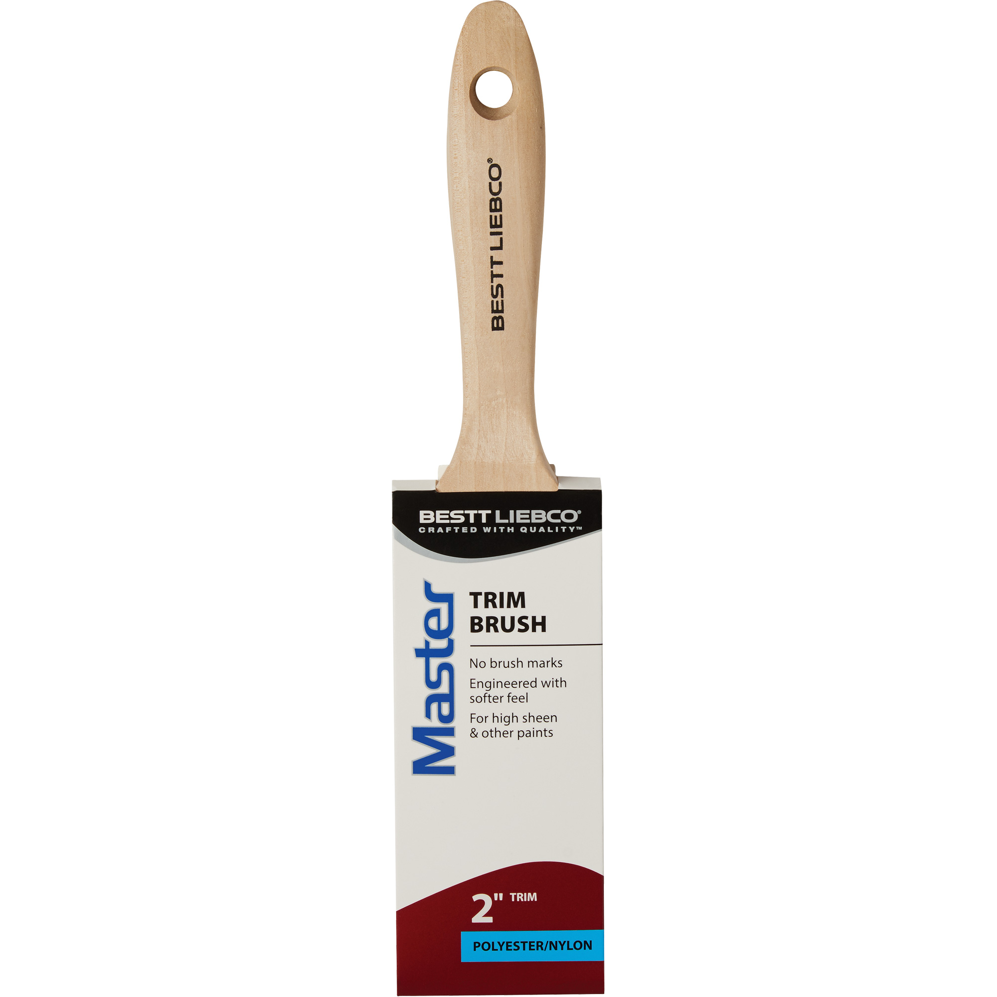 Pinceau pour garnitures Master, Poly/nylon, Manche Bois, Largeur de 2"