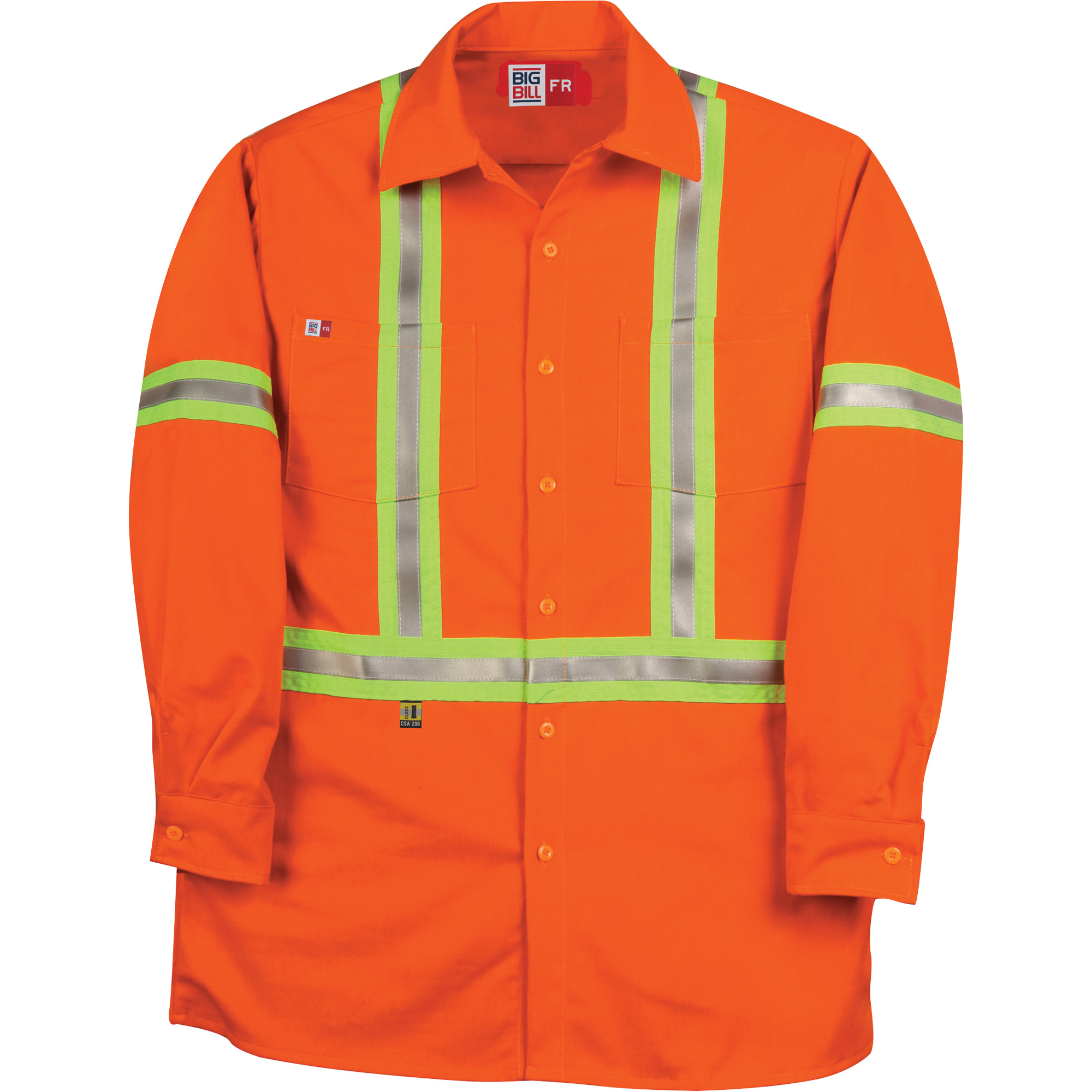 Chemise de travail industrielle WestexMC UltraSoftMD, 4T-Grand (grande taille), Orange