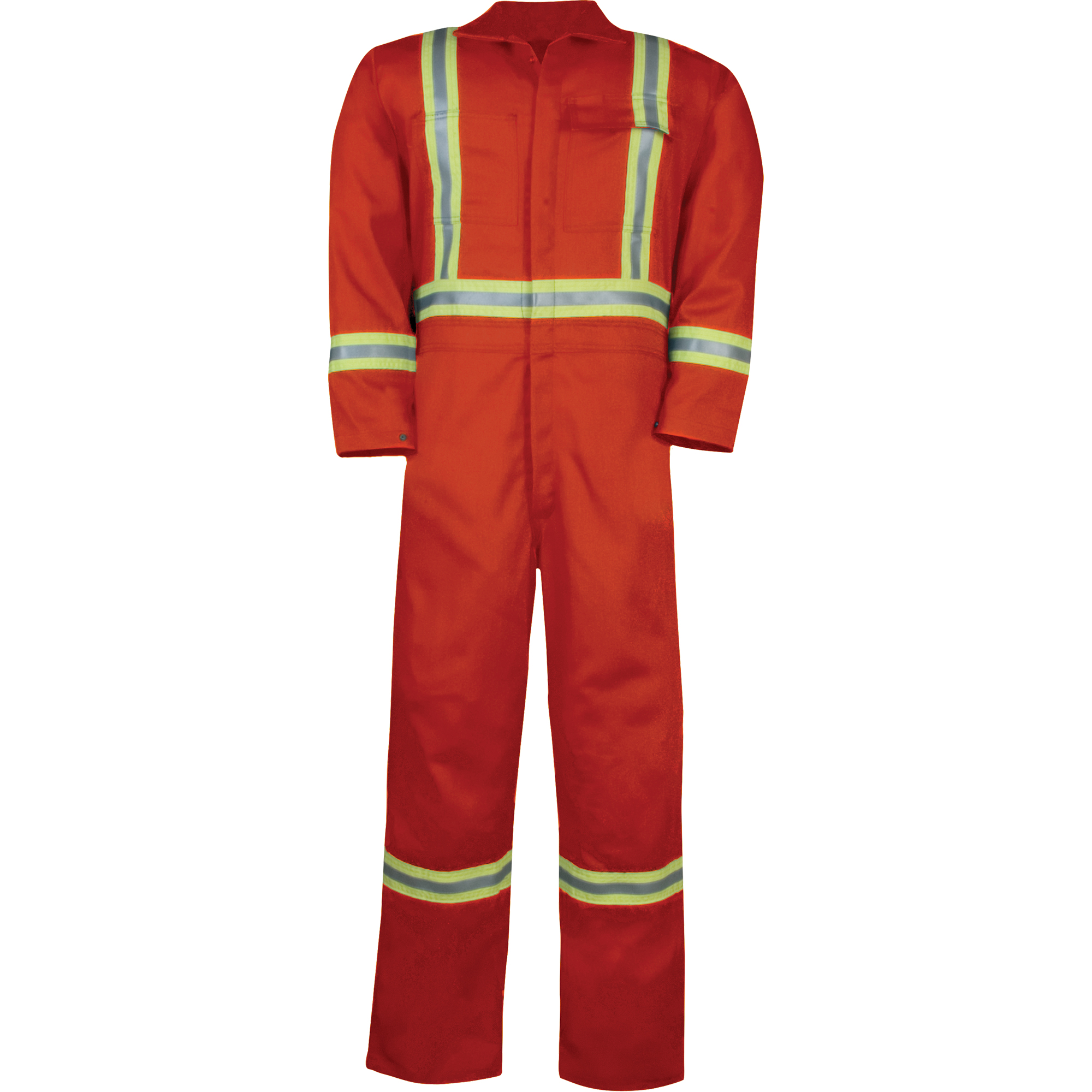 Combinaison non doublée haute visibilité, Taille Grand, Orange