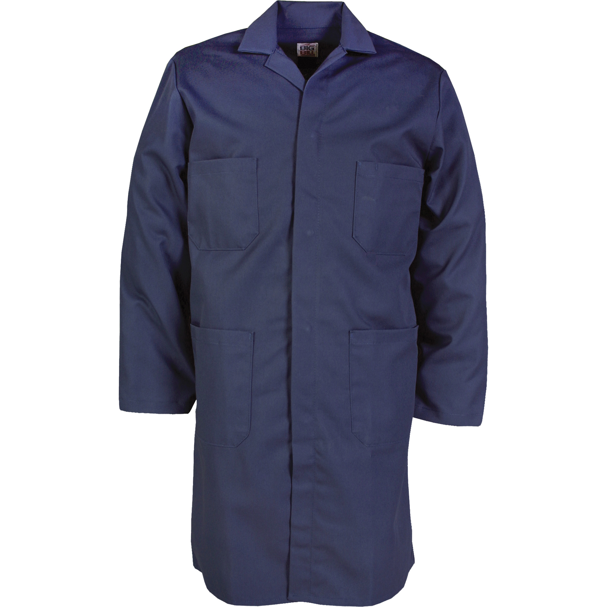 Sarrau de laboratoire, Poly-coton, 38, Bleu marine