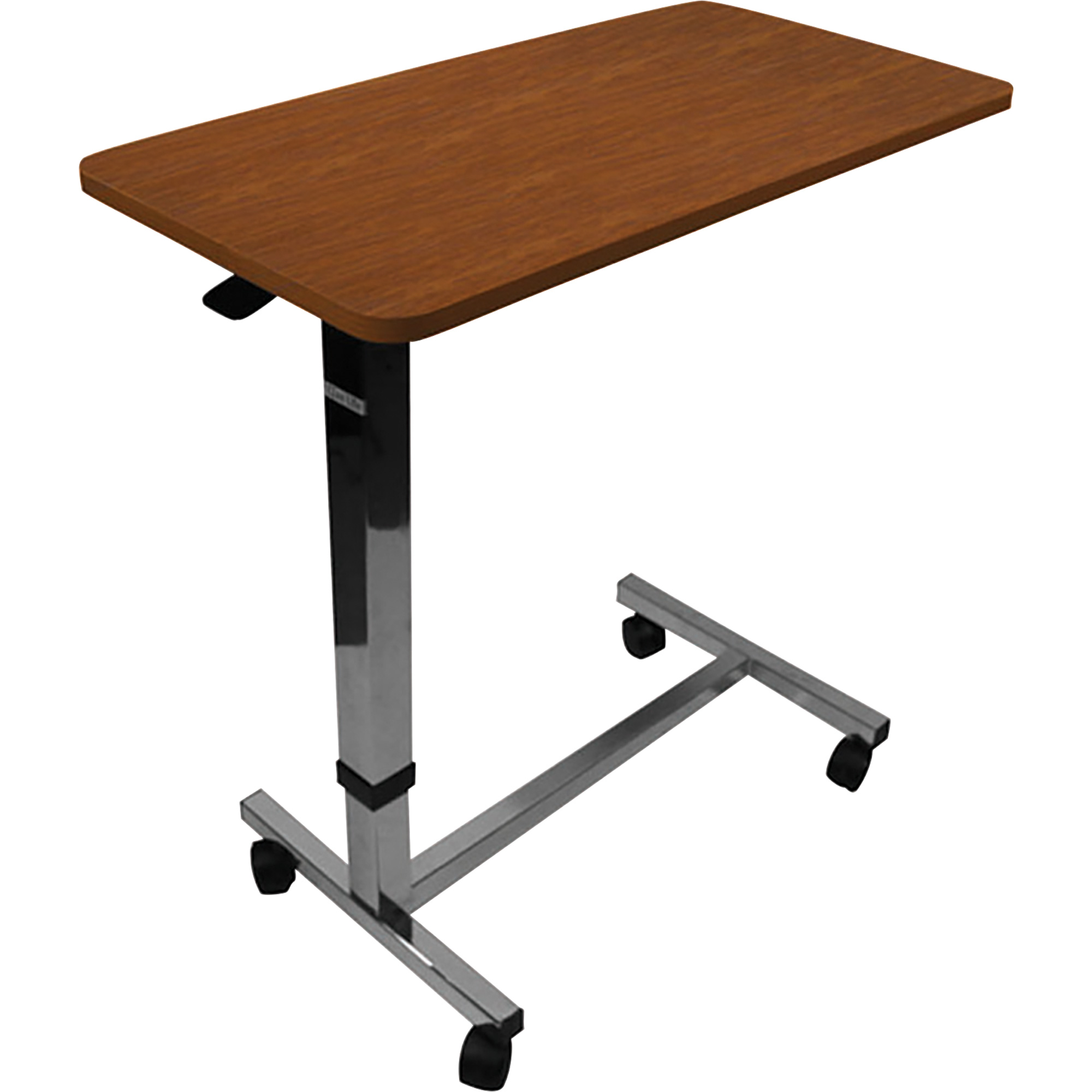 Table de lit ajustable sur roulettes