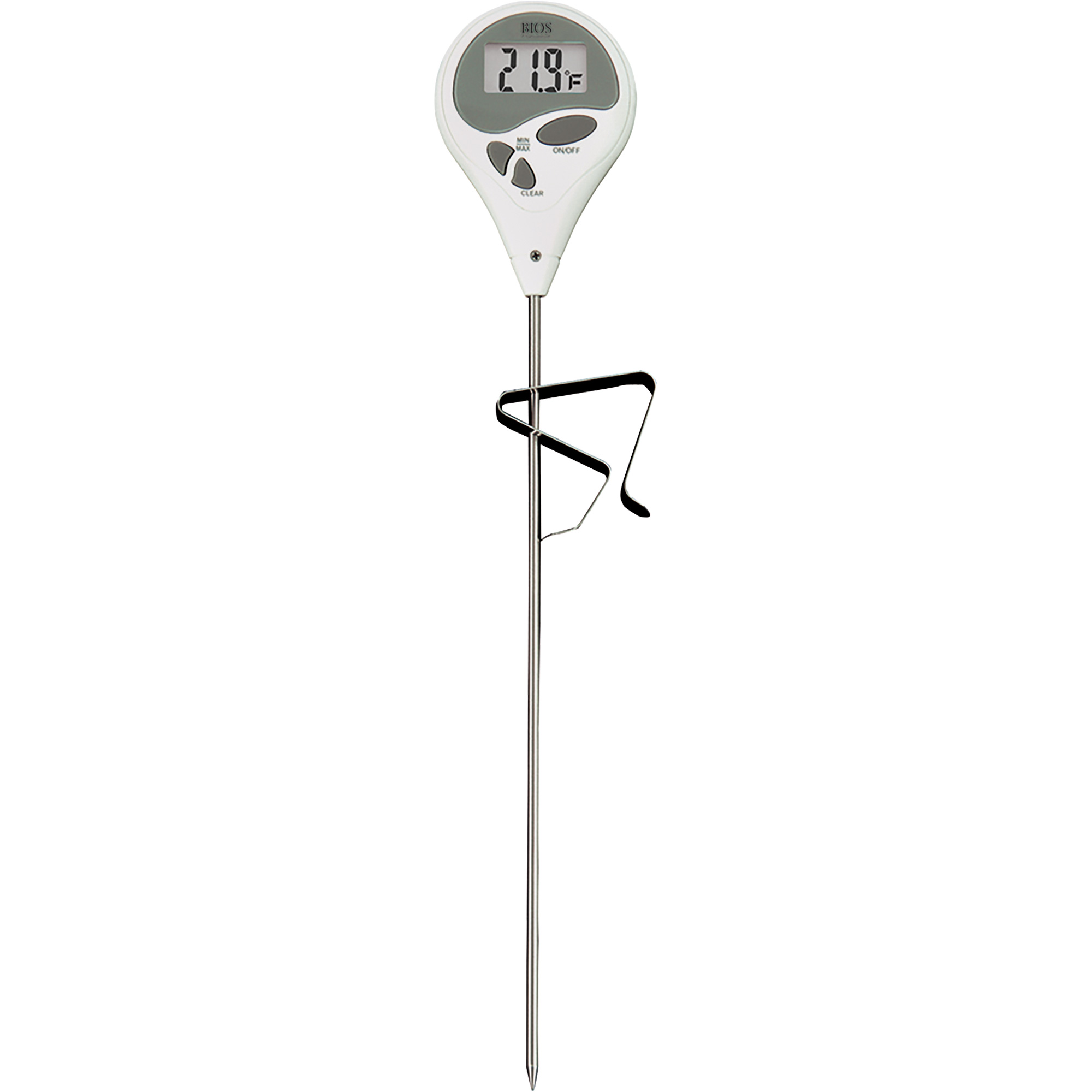 Thermomètre à friture/ bonbons, Contact, Numérique, 14-428°F (10-220°C)