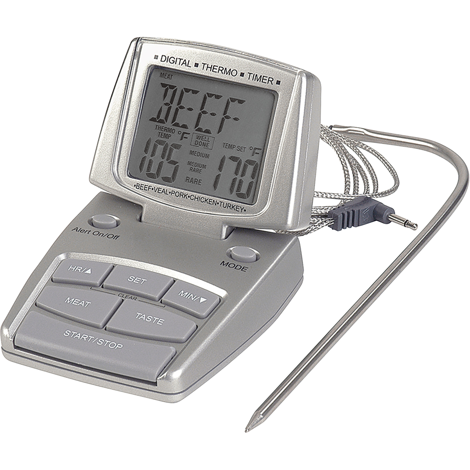 Thermomètre à viande, Contact, Numérique, 14-392°F (10-200°C) – Image 2