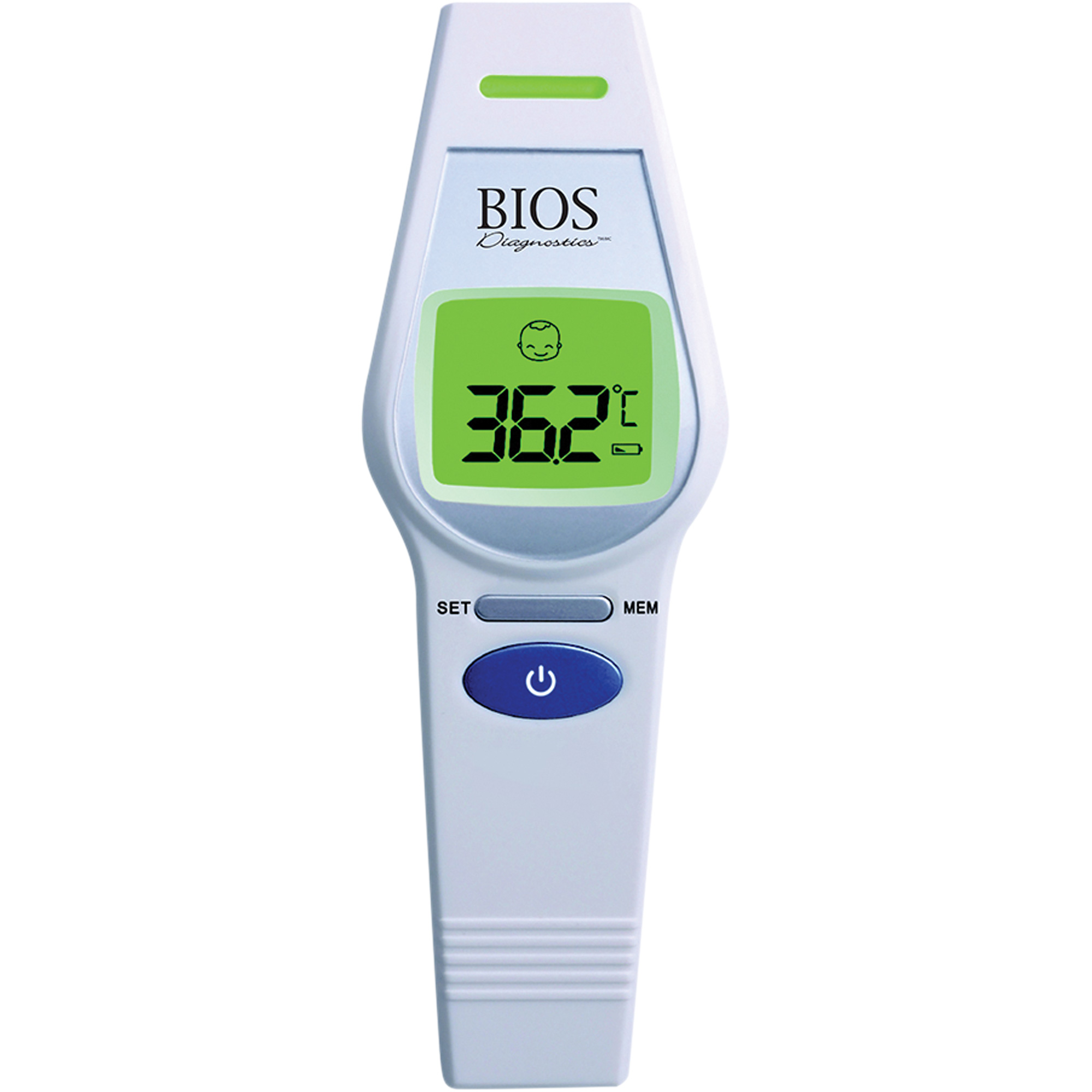 Thermomètre frontal sans contact, 0°C - 100.0°C (32,0°F - 212,0°F), Émissivité Fixe