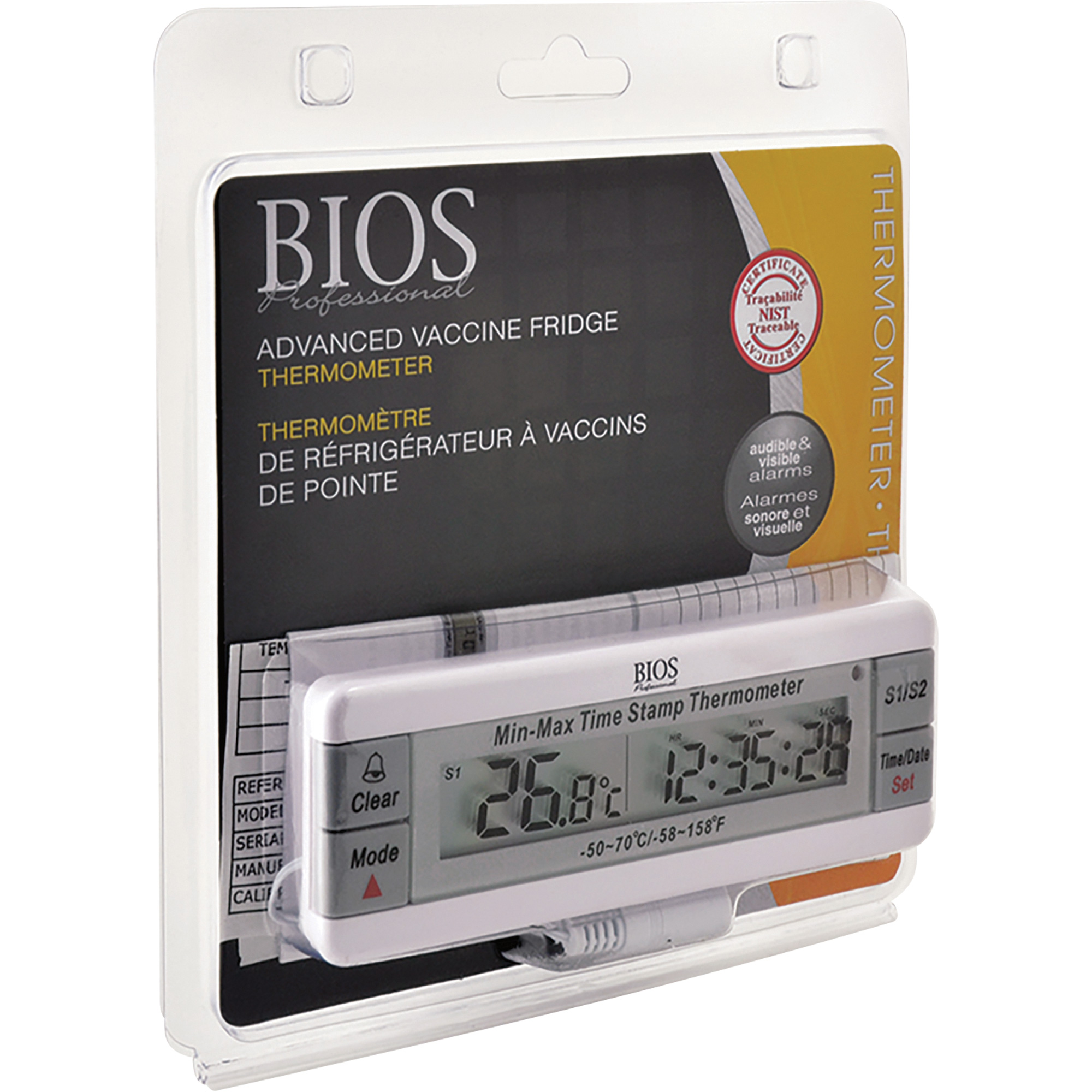 Thermomètre pour vaccins, Contact, Numérique, -50-70°F (-58-158°C) – Image 2