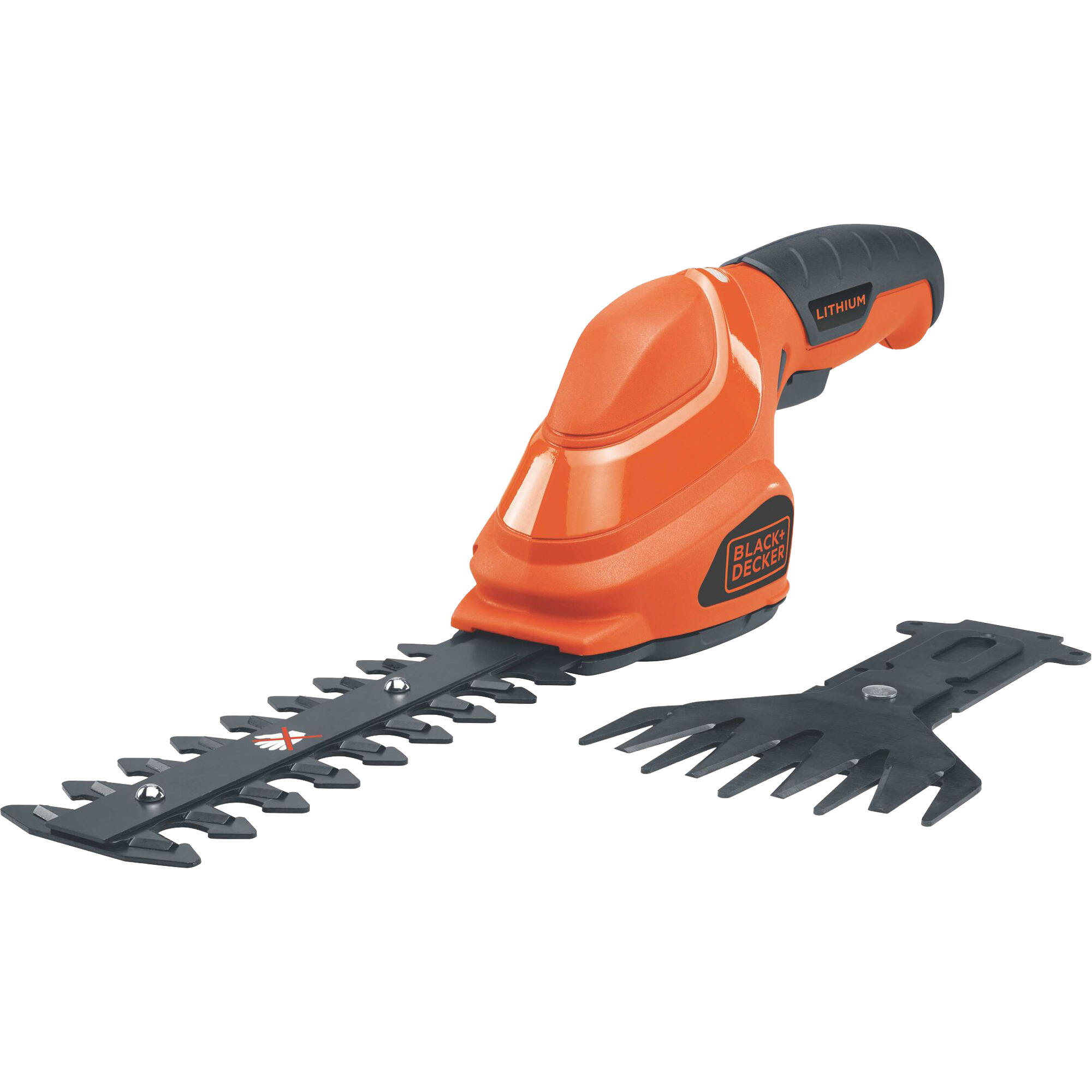 Cisailles de jardin/cisailles à haie 2-en-1, À pile, 3,6 V, Largeur de la coupe 4"/6"
