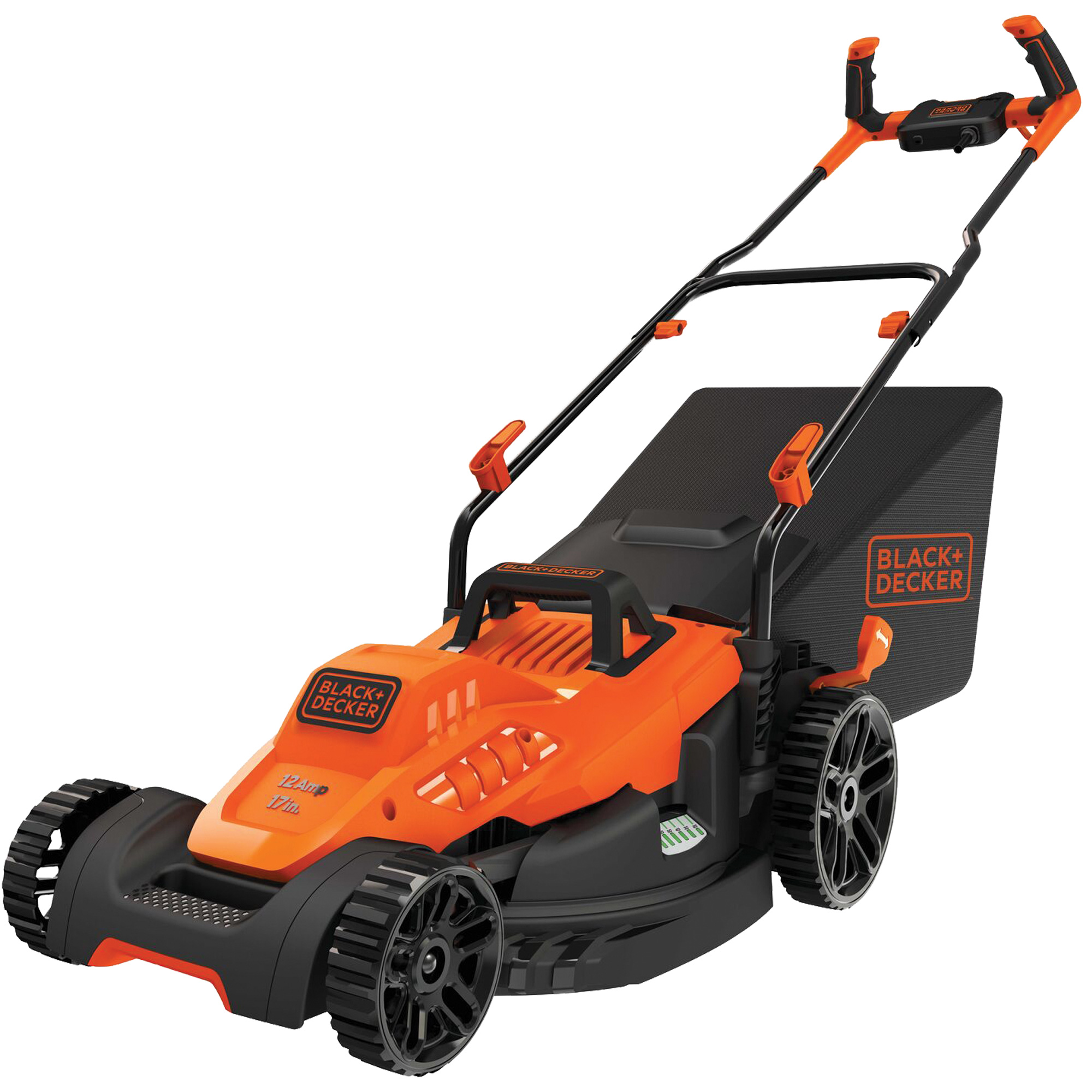 Tondeuse à gazon avec poignée confortable, Poussée, Électrique, Largeur de coupe 17"