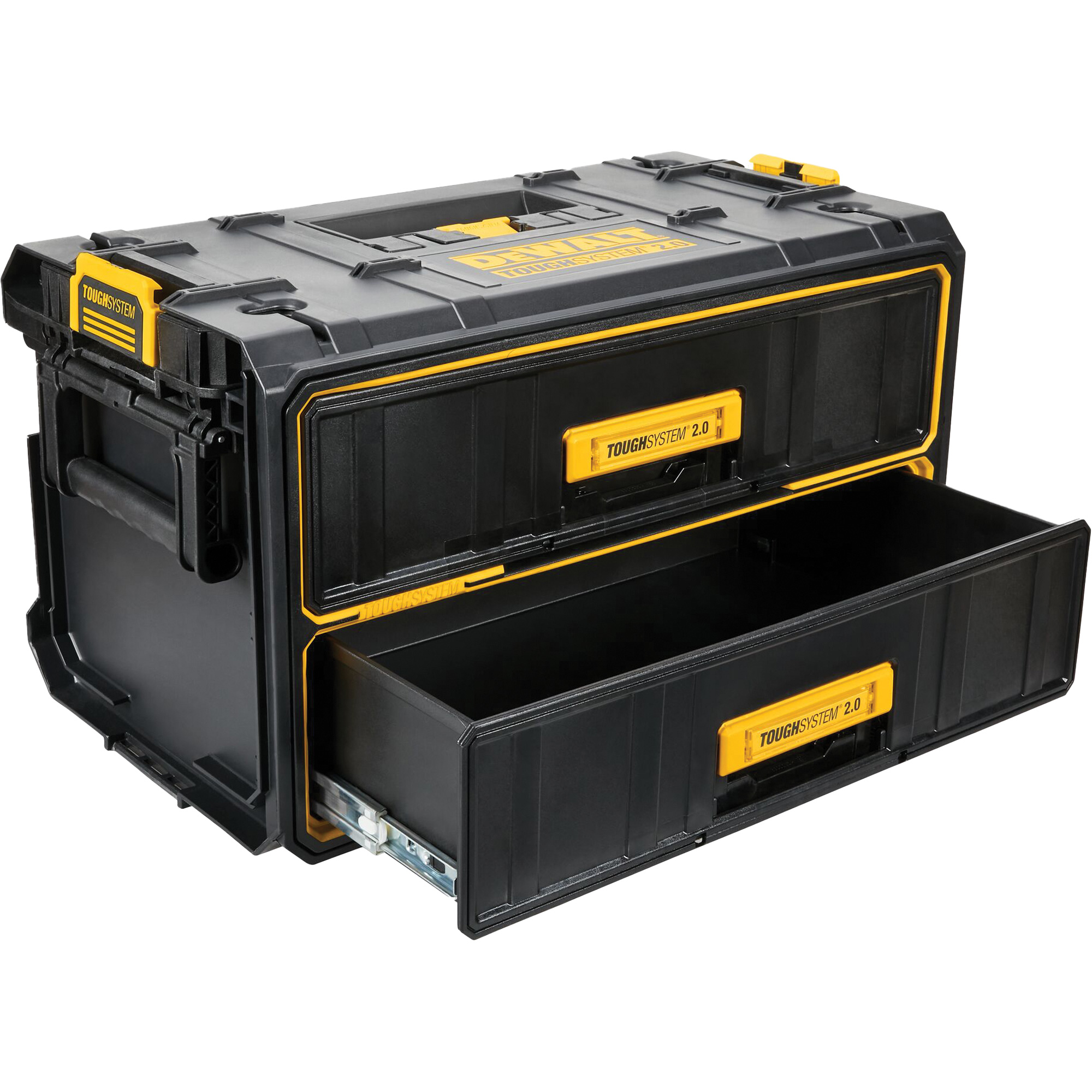 Unité à deux tiroirs ToughSystemMD 2.0, 12-1/3" x 12-3/5", Noir/Jaune