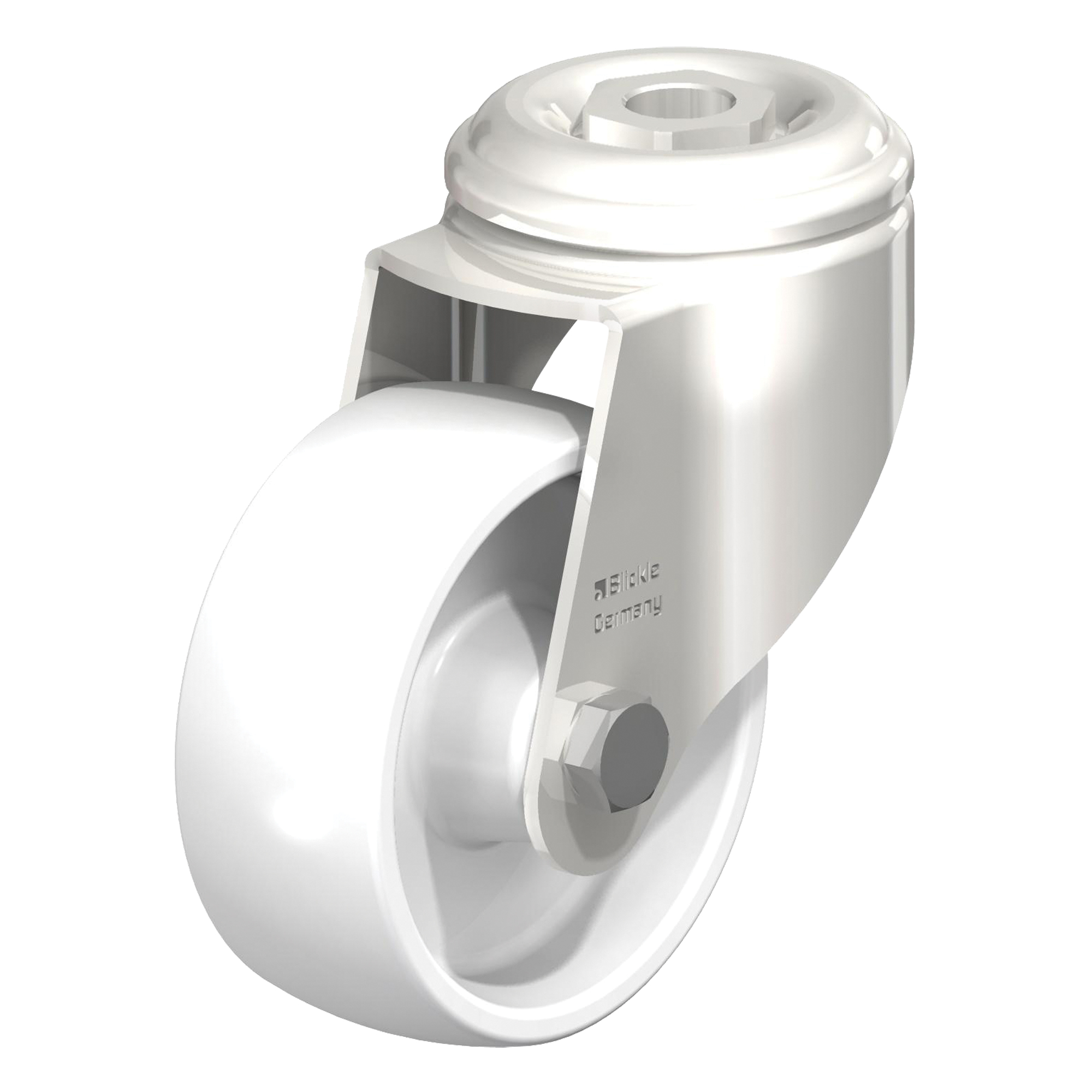 Roulette en nylon résistant aux chocs, Pivotant, Diamètre 3-1/8" (79,5 mm), Capacité 265 lb (120 kg)