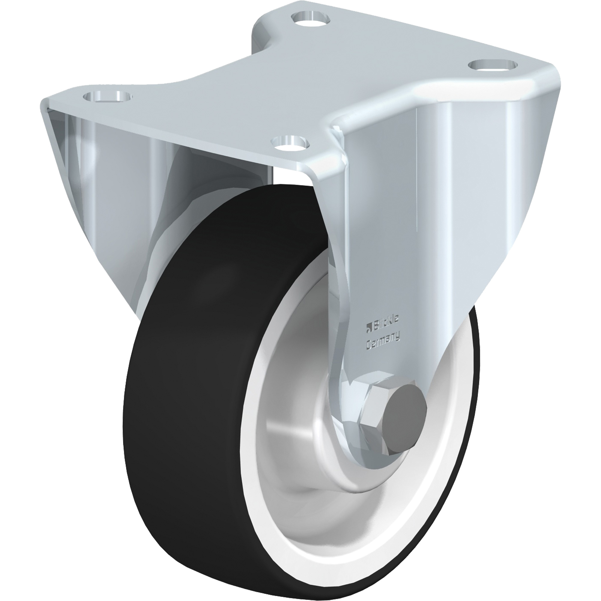 Roulette, Fixe, 4" (101,6 mm), Polyuréthane, 440 lb (199,58 kg)