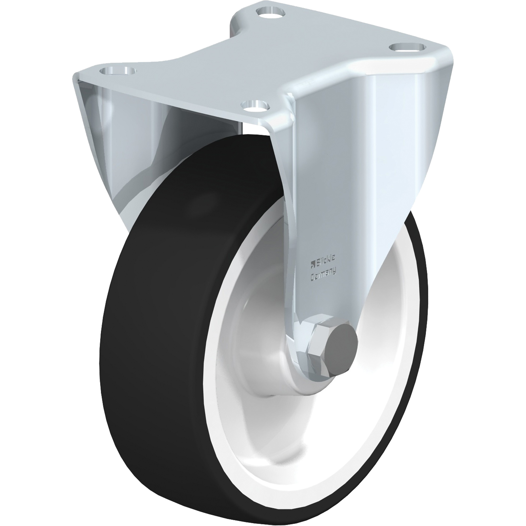 Roulette, Fixe, 5" (127 mm), Polyuréthane, 600 lb (272 kg)