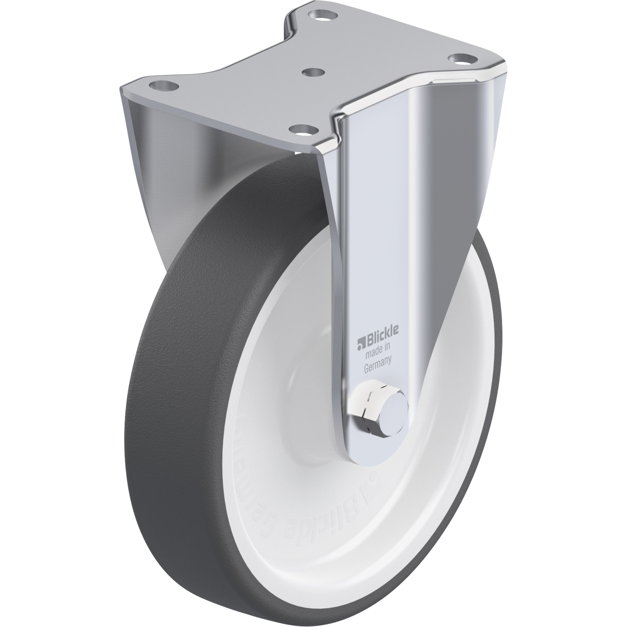 Roulette, Fixe, 7-7/8" (200 mm), Polyuréthane, 1760 lb (798,32 kg)