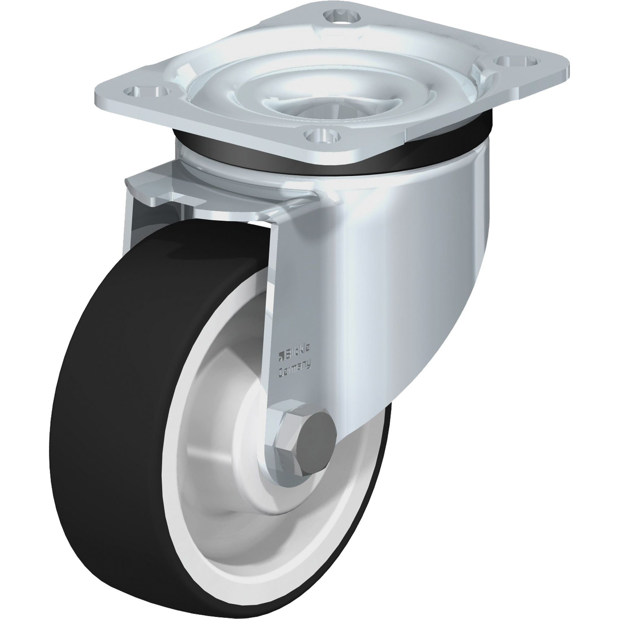 Roulette, Pivotant, 4" (101,6 mm), Polyuréthane, 660 lb (300 kg)