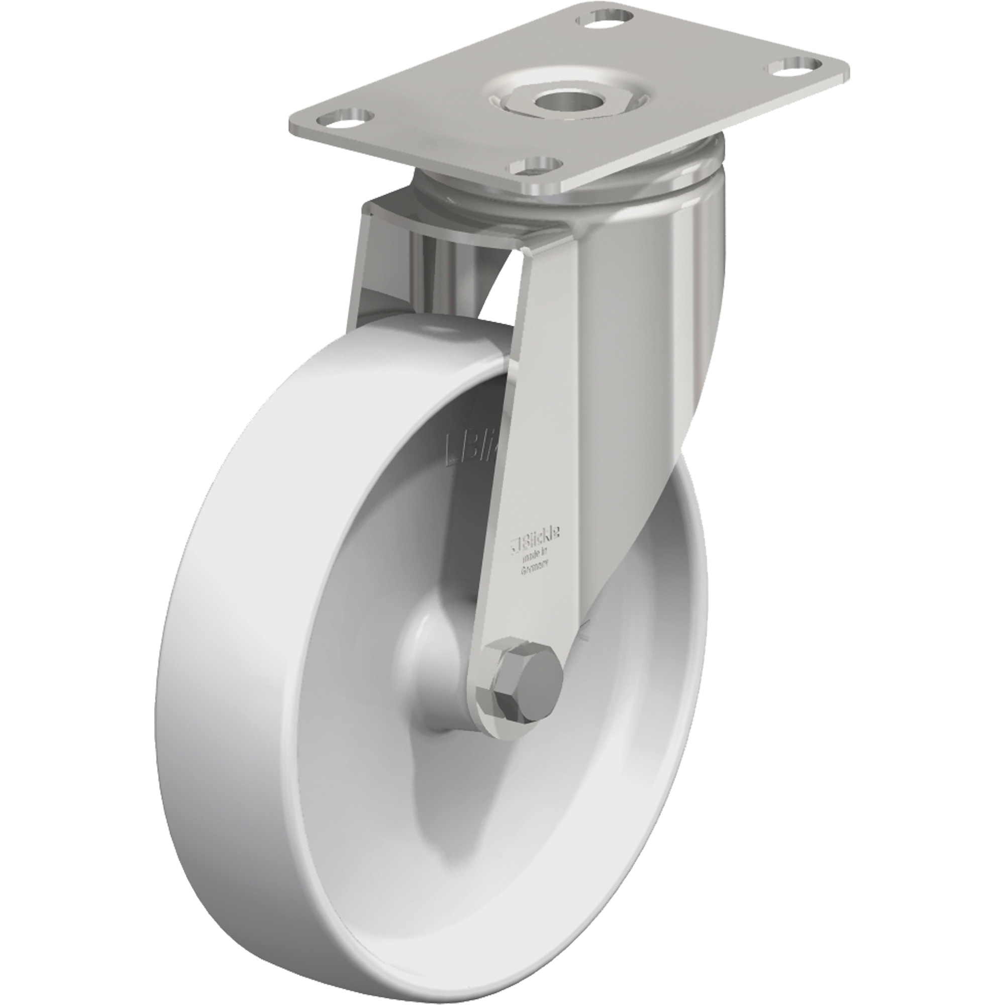 Roulette, Pivotant, 5" (127 mm), Nylon, 265 lb (120 kg)