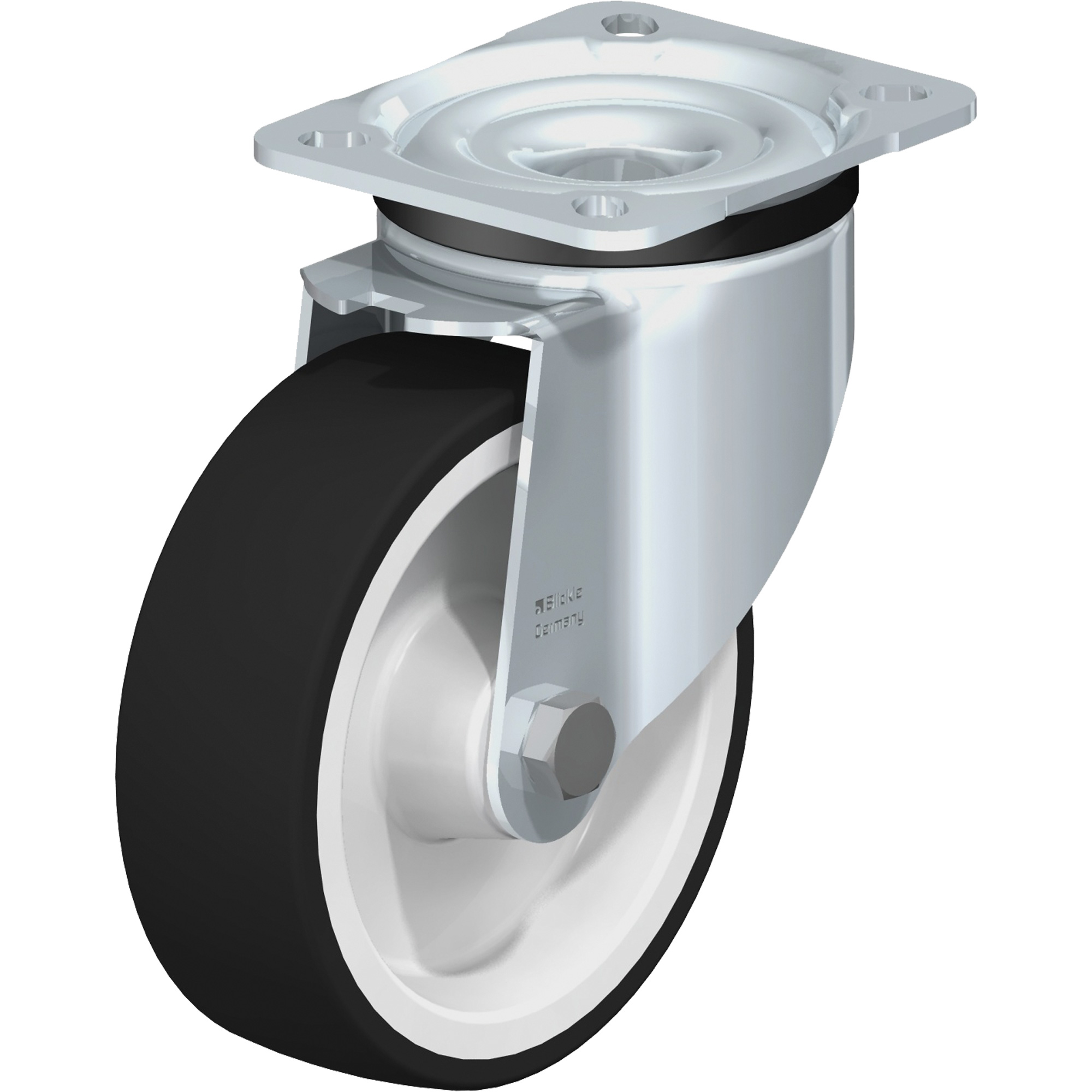 Roulette, Pivotant, 5" (127 mm), Polyuréthane, 770 lb (349 kg)