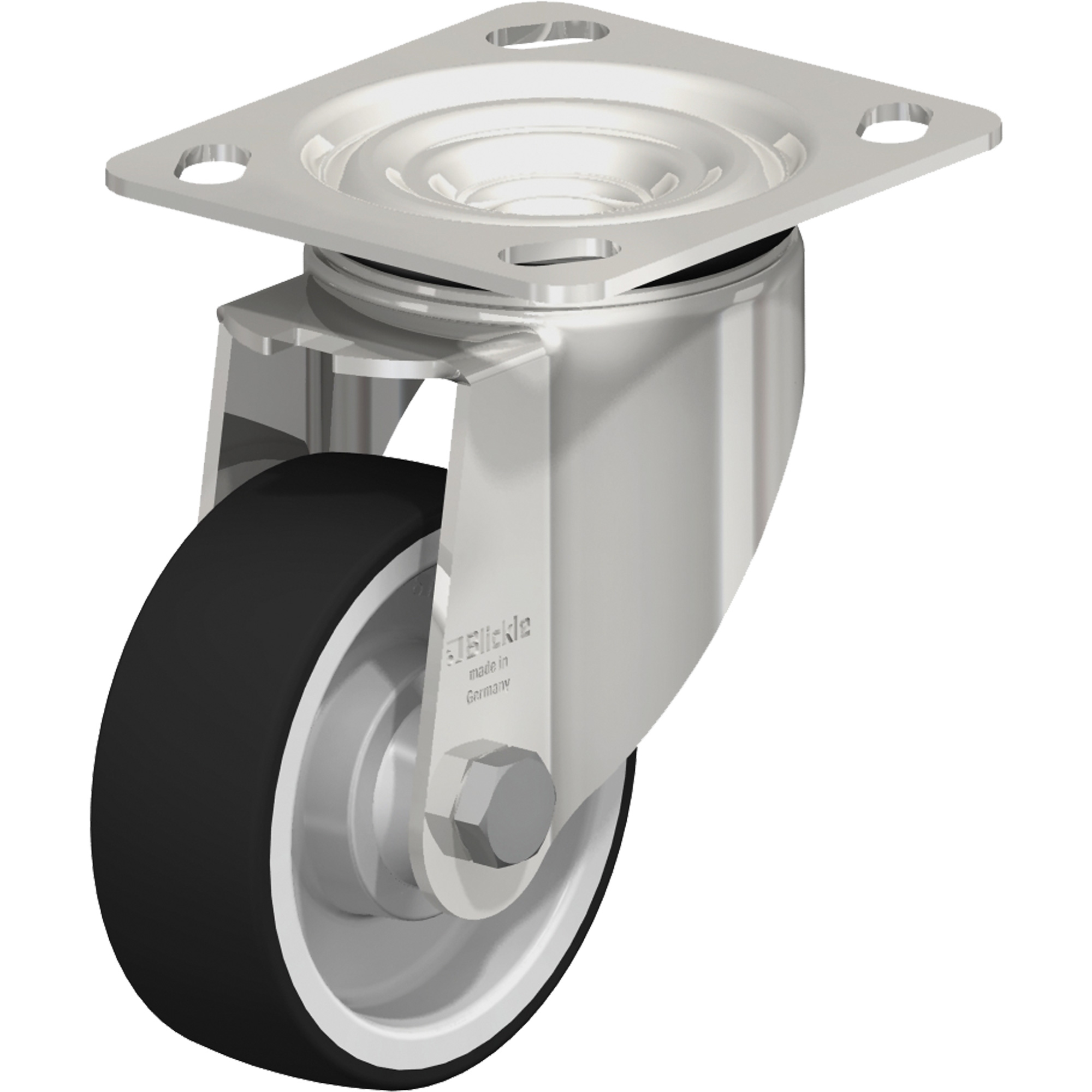 Roulette, Pivotant, 5" (127 mm), Polyuréthane thermoplastique, 770 lb (349 kg)