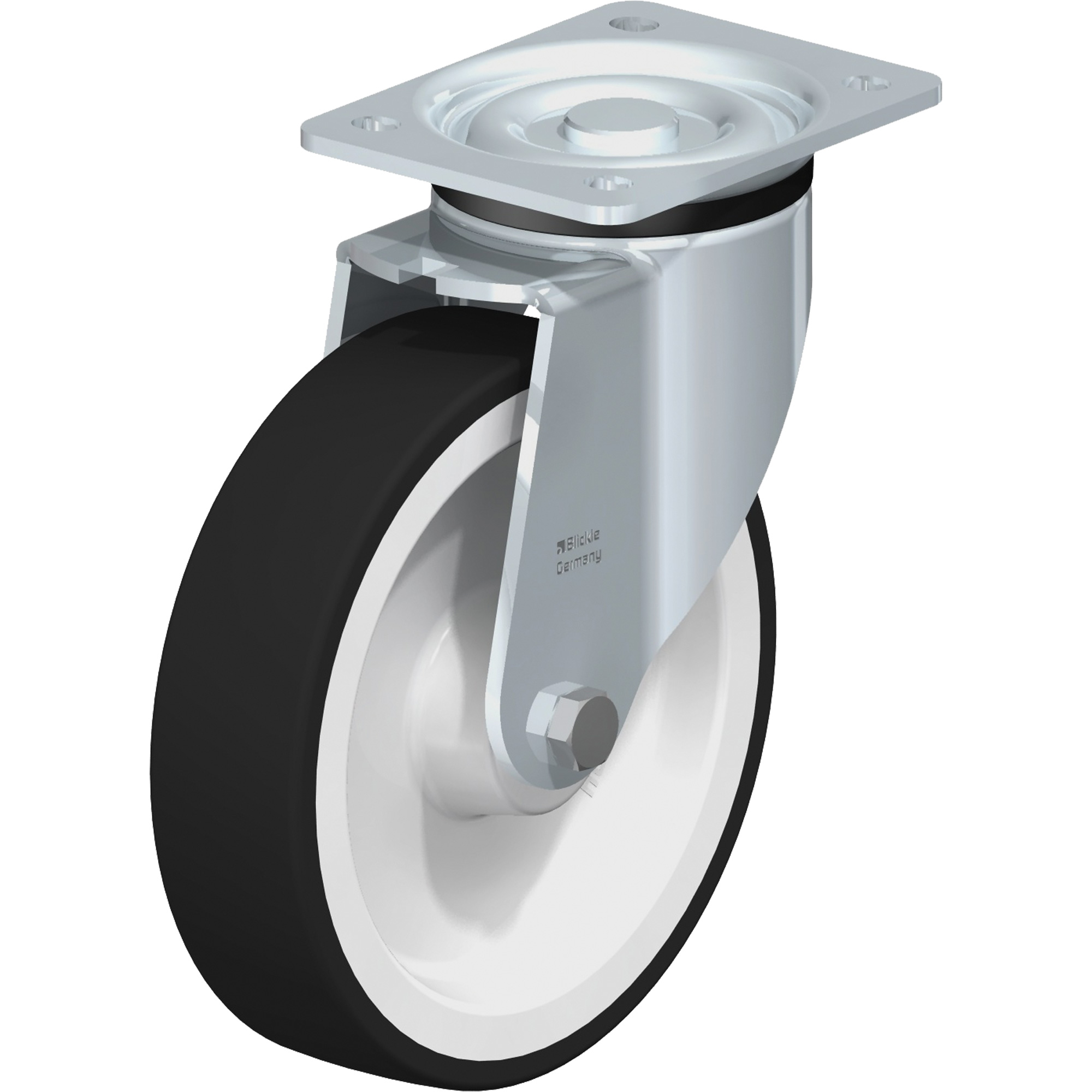 Roulette, Pivotant, 7-7/8" (200 mm), Polyuréthane, 1320 lb (598,7419 kg)