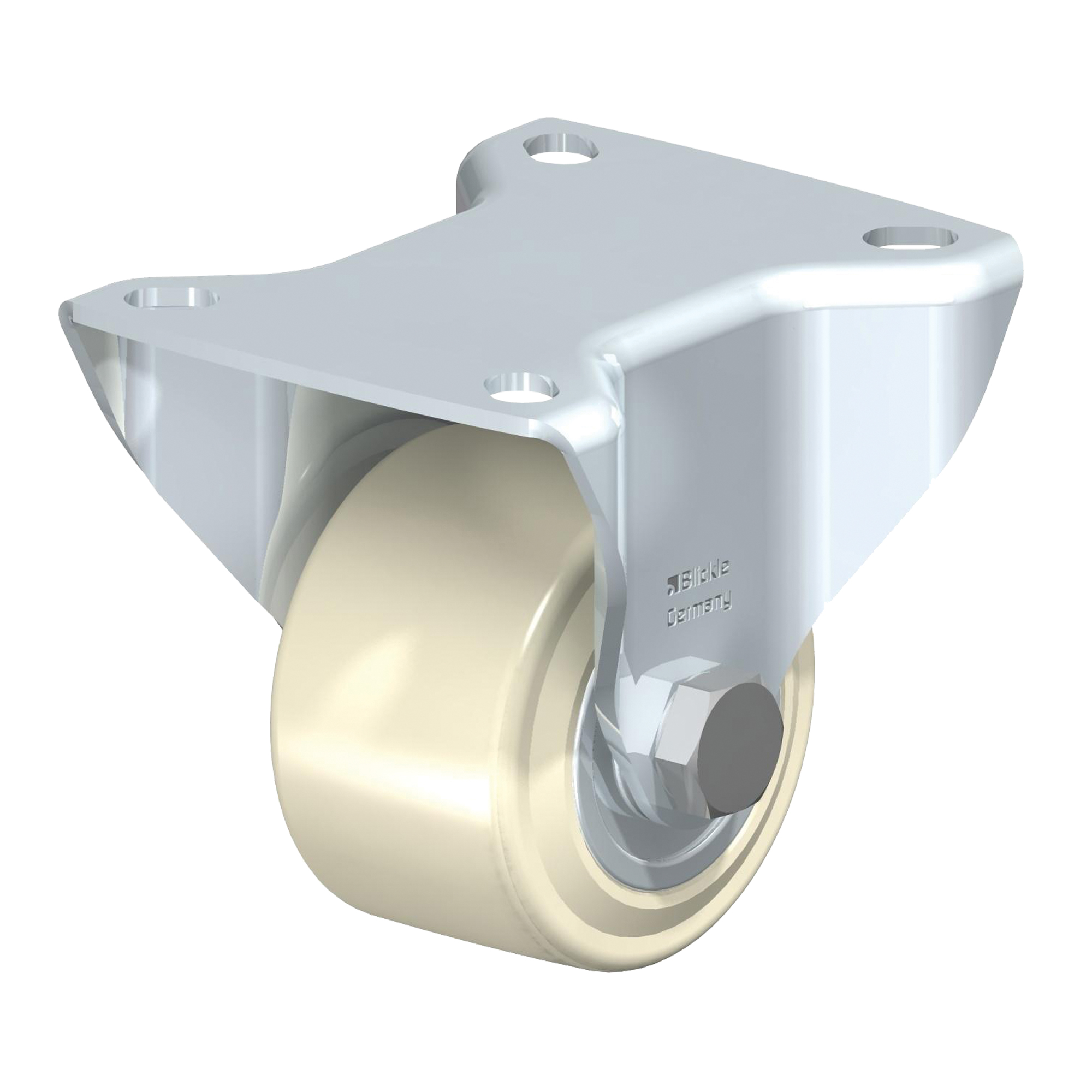 Roulette surbaissée, Fixe, 2-1/2" (63,5 mm), Nylon, 440 lb (199,58 kg)