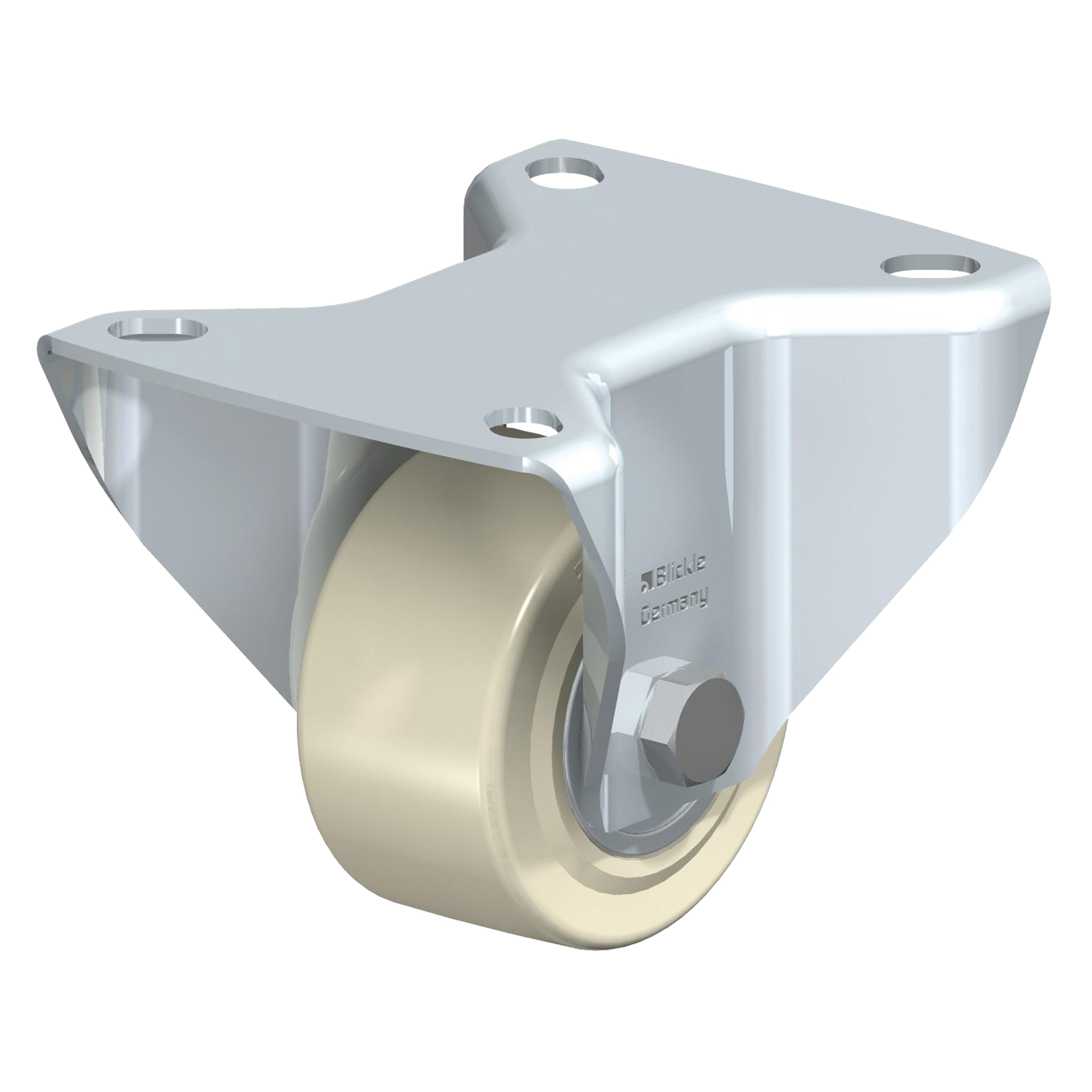 Roulette surbaissée, Fixe, 2-3/8" (60,5 mm), Nylon, 440 lb (199,58 kg)