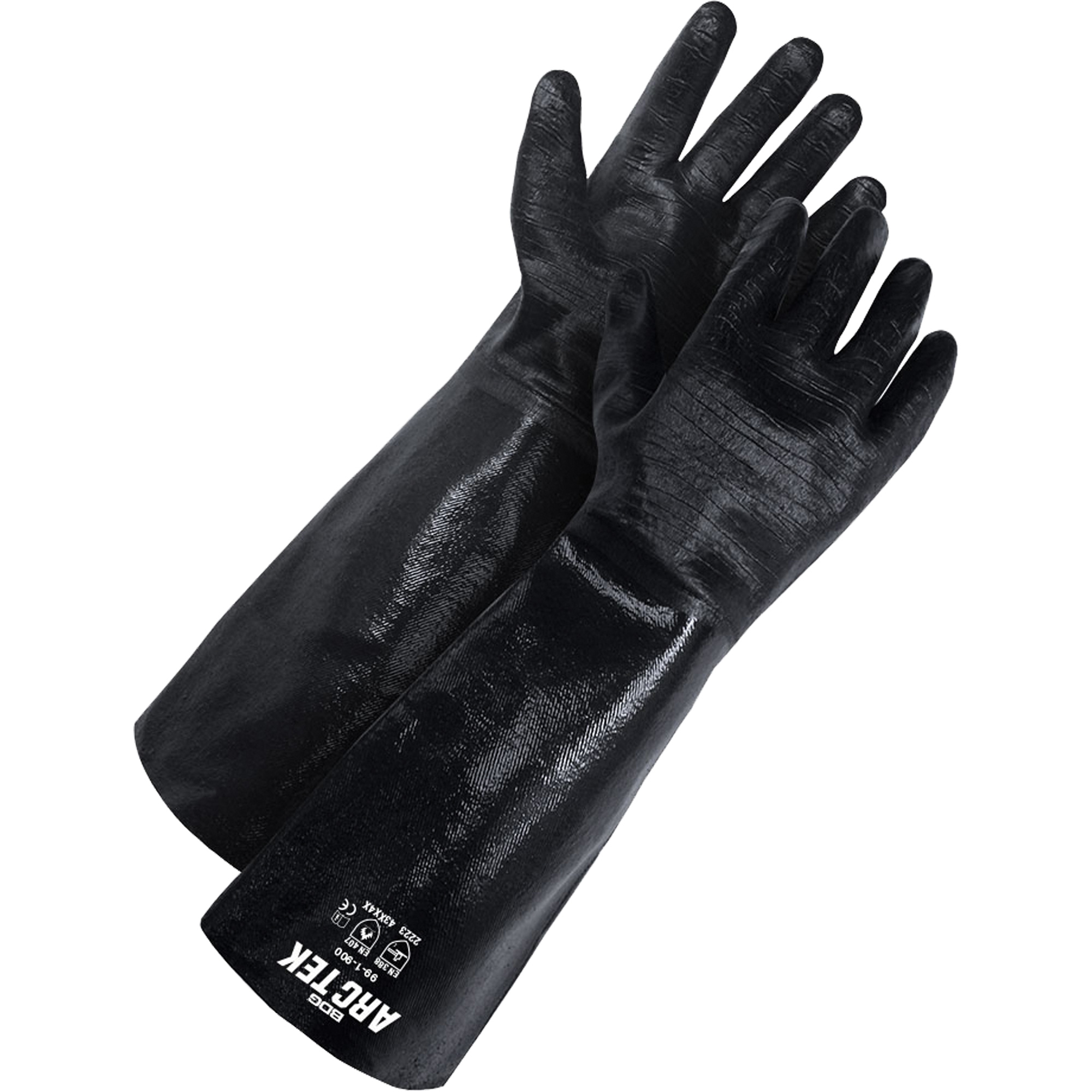 Gant enduit Arc TekMC, Taille 10, 9" lo, Néoprène, Doublure en Jersey