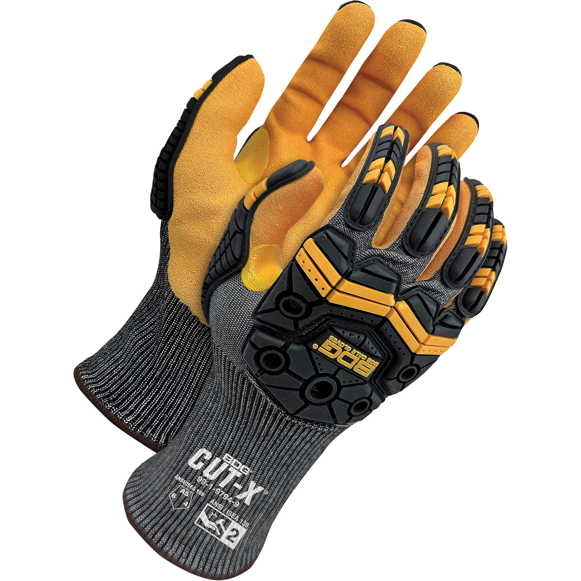 Gants antichocs résistants à la coupe pour écrans tactiles Cut-XMD, 6, Paume en Mousse de nitrile, Poignet Élastique
