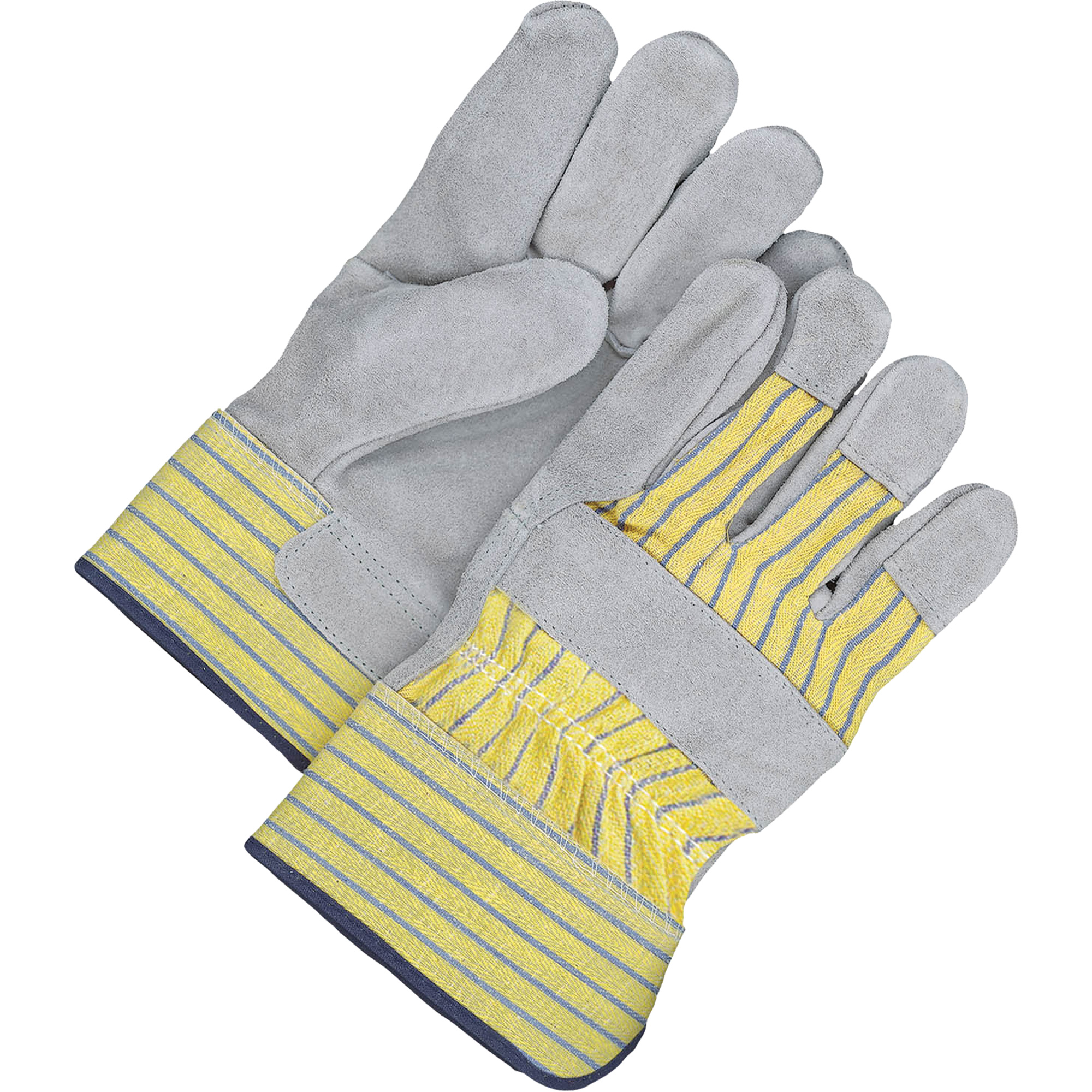 Gants d'ajusteur classiques, T-Grand, Paume en Cuir de vache refendu, Doublure en Molleton