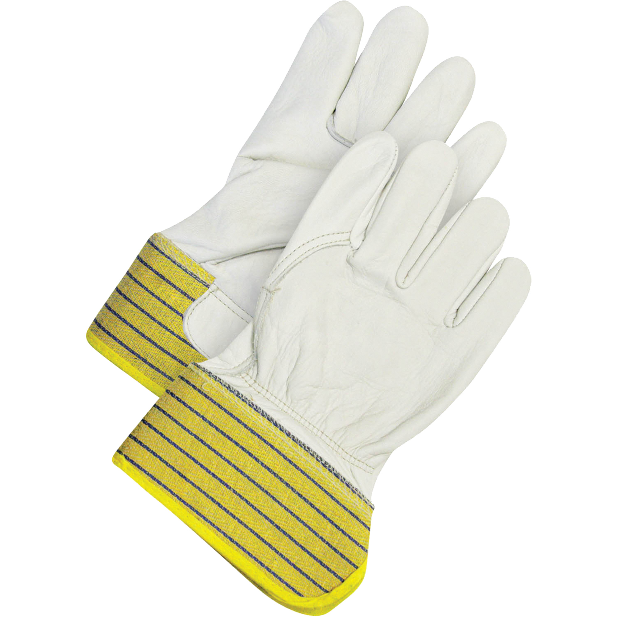 Gants d'ajusteur classiques, T-Grand, Paume en Cuir fleur de vache, Doublure en Molleton