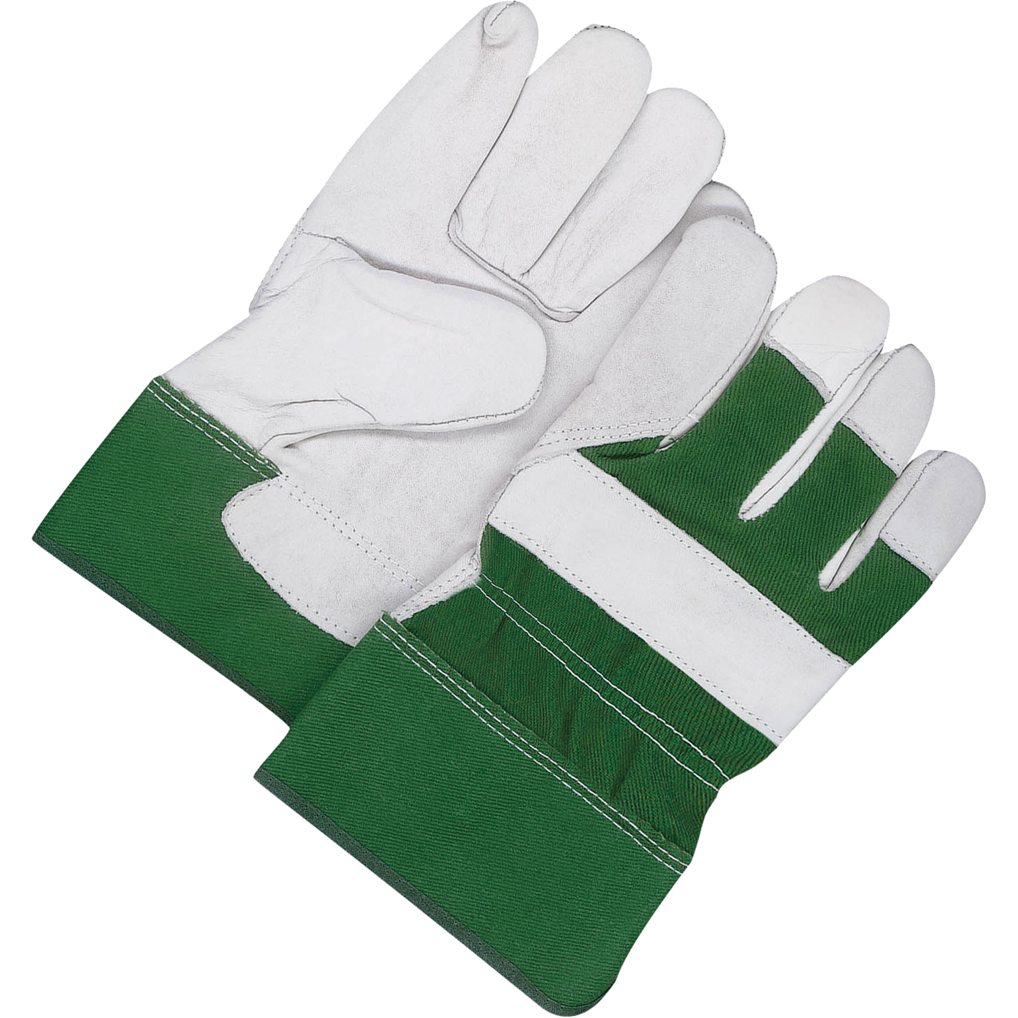 Gants d'ajusteur classiques, Taille unique, Paume en Cuir fleur de vache, Doublure en Molleton