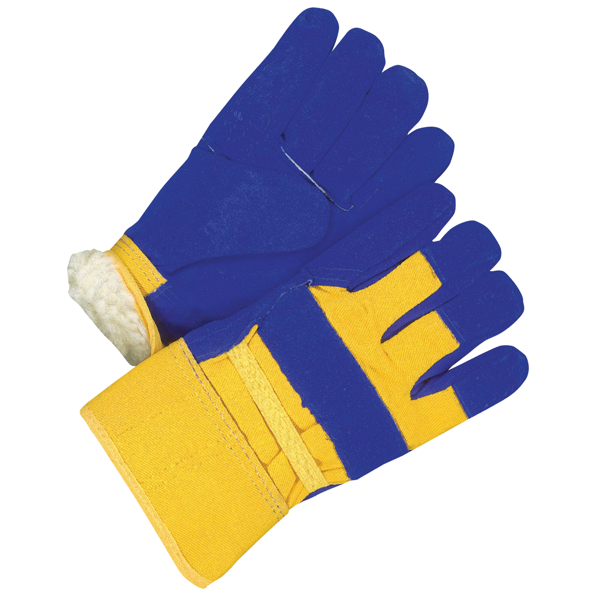 Gants d'ajusteur pour femmes, Dames, Paume en Cuir fleur de vache, Doublure en Coton