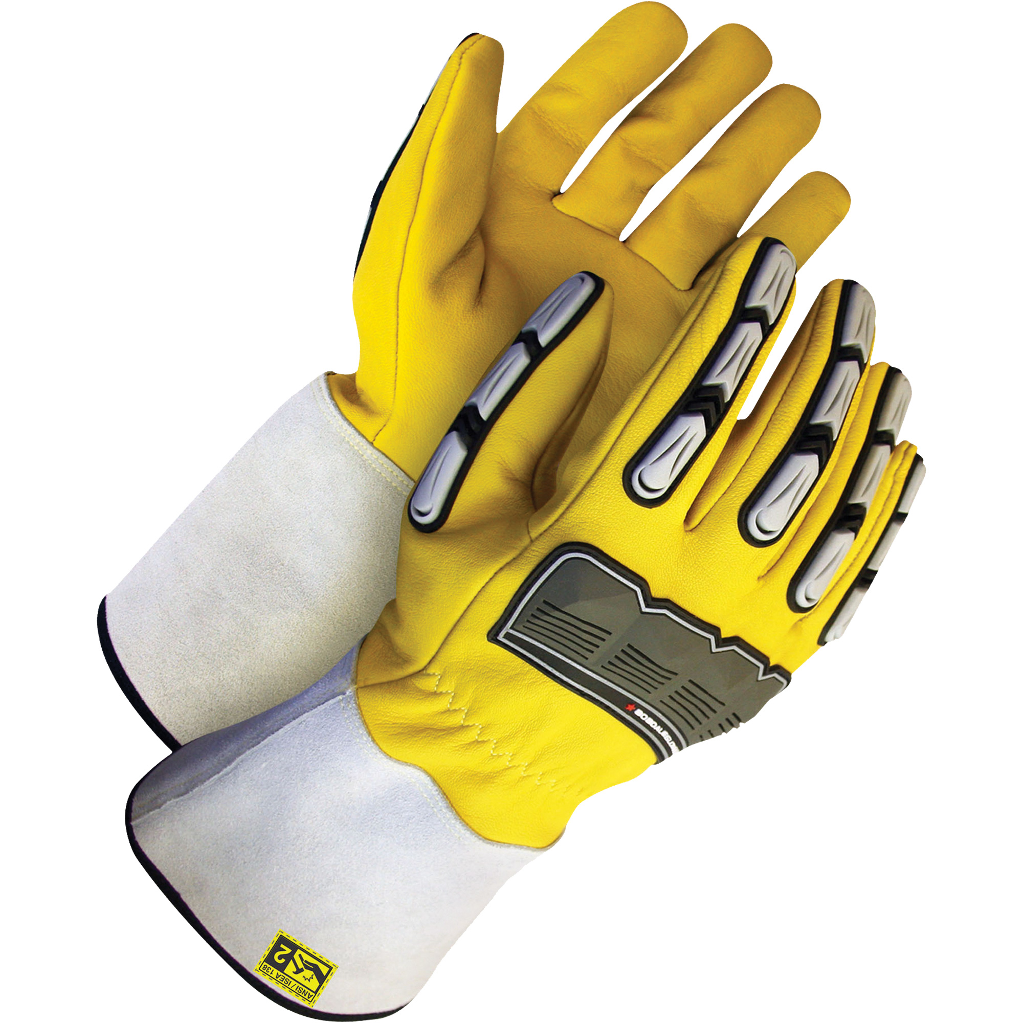 Gants de conducteur DenyMC avec protecton contre les chocs, T-Grand, Paume en Chèvre, Poignet Manchette