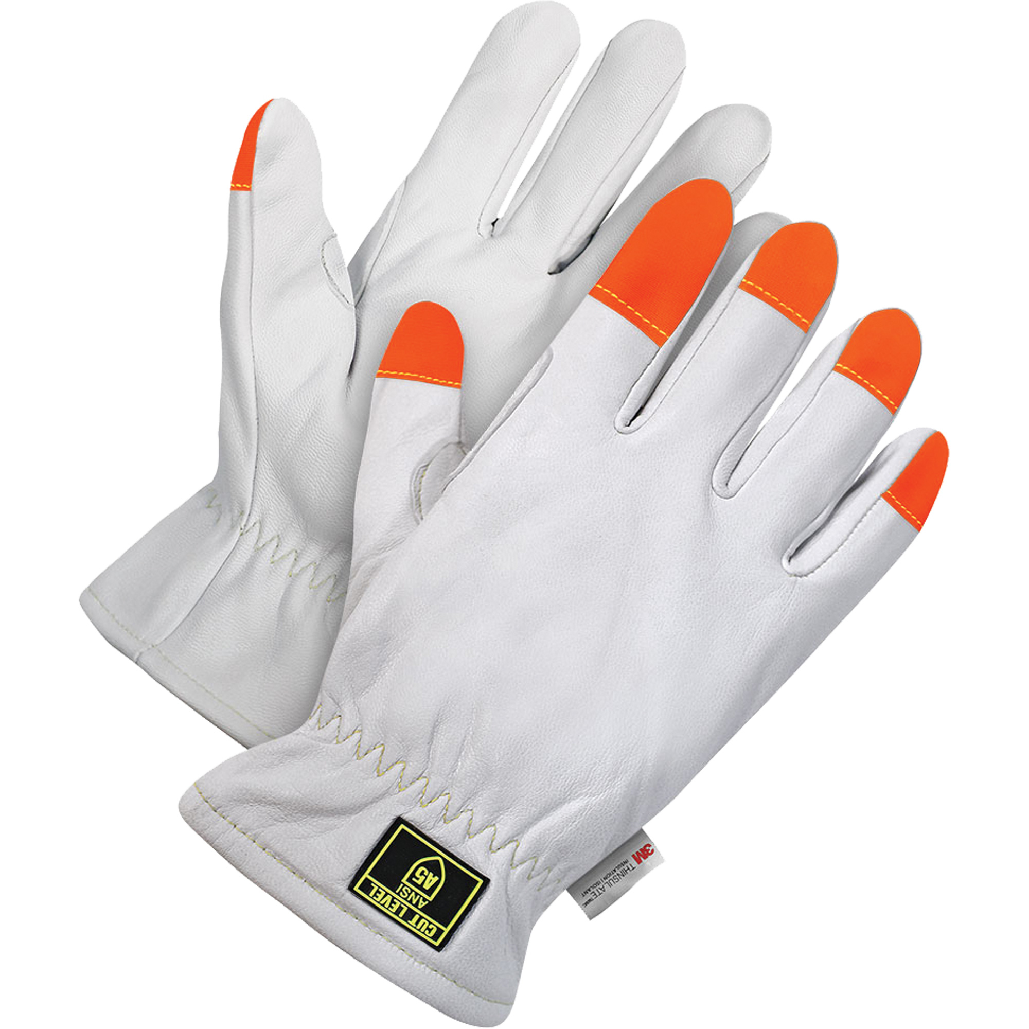 Gants de conducteur doublés Cut-XMC, Taille 3T-Grand, Enveloppe en Chèvre, ANSI/ISEA 105 niveau 3/ASTM ANSI niveau A5