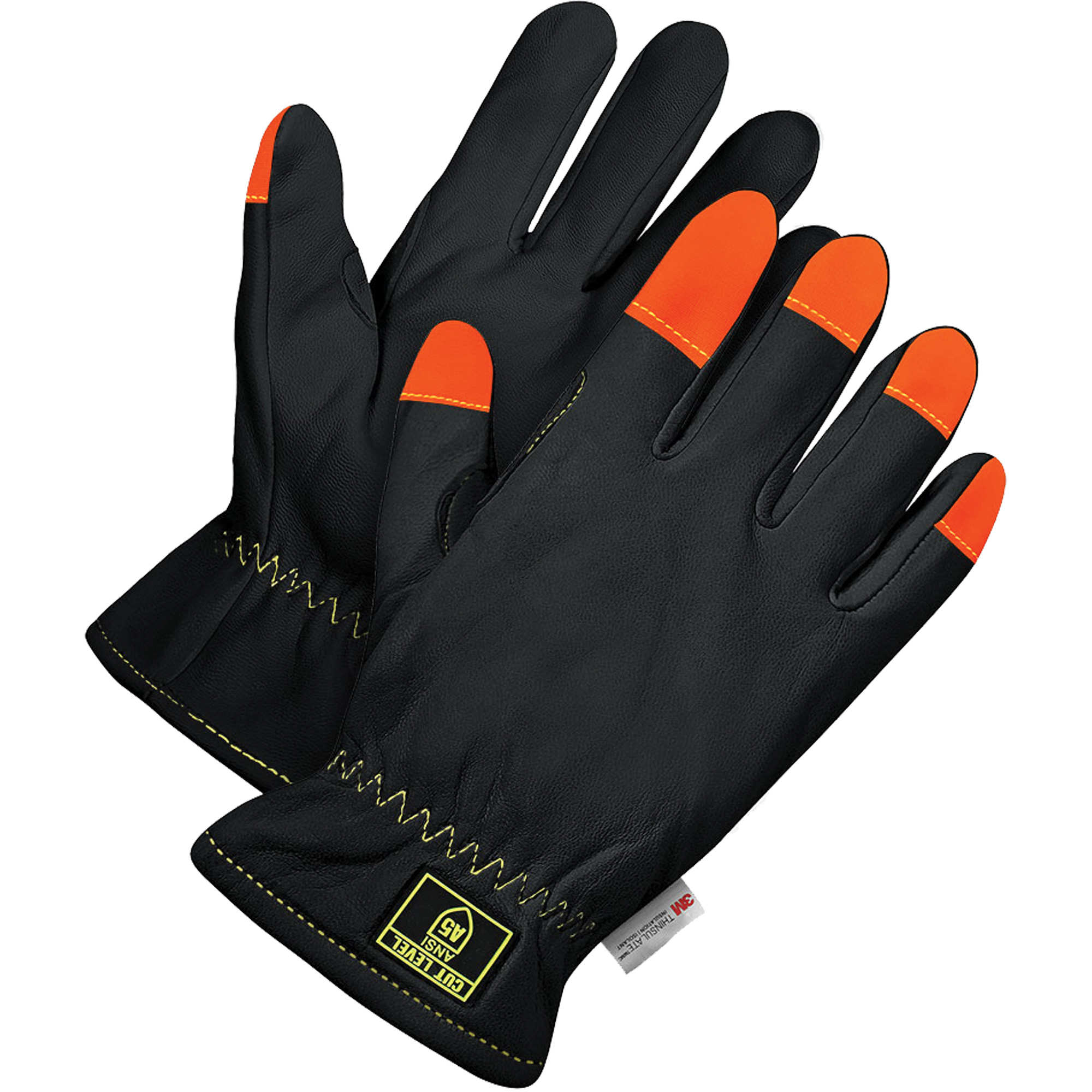 Gants de conducteur doublés DenyMC, Taille Moyen, Enveloppe en Chèvre, ANSI/ISEA 105 niveau 4/ASTM ANSI niveau A5