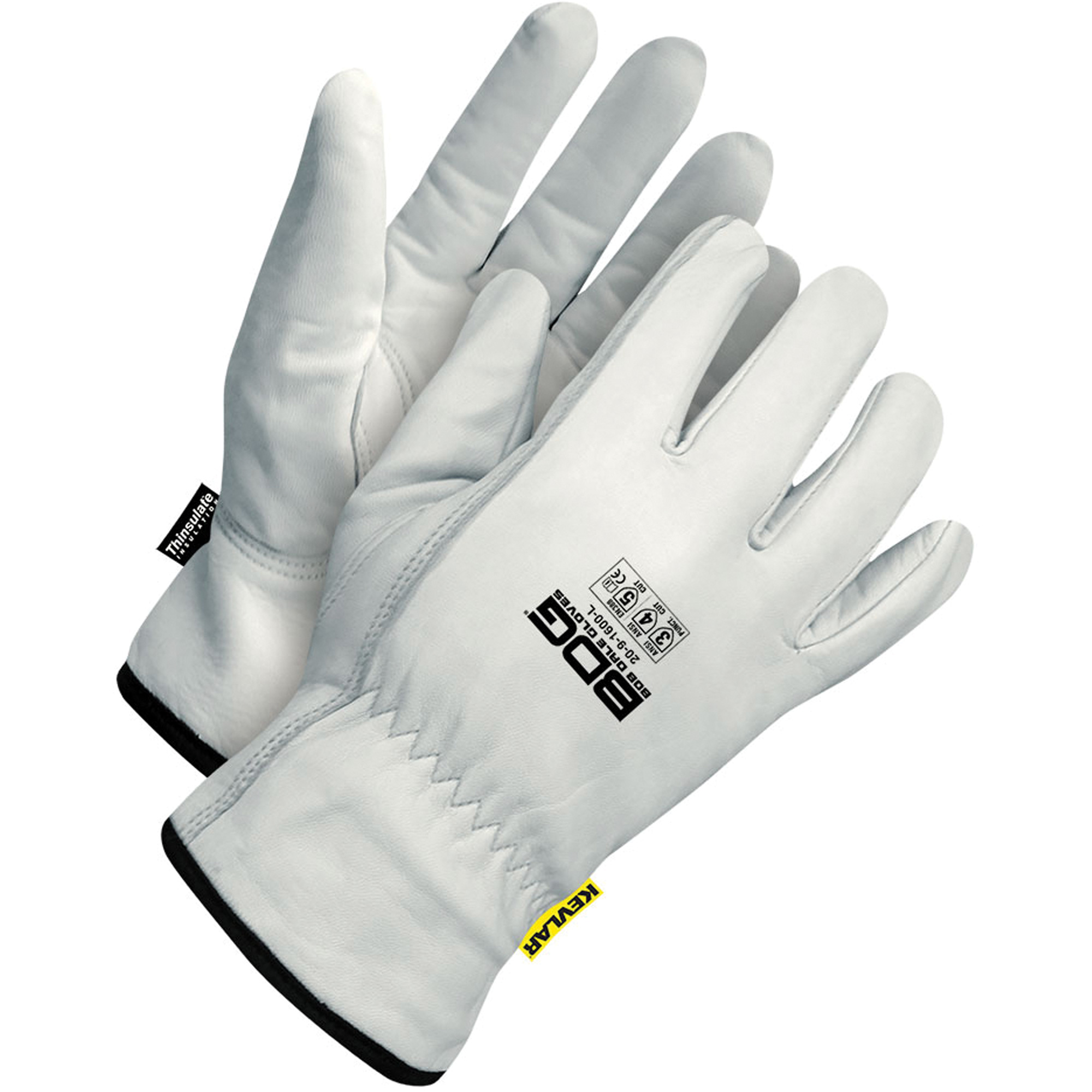 Gants de conducteur en cuir de chèvre ArcTekMC, Taille T-petit, Enveloppe en KevlarMD/ThinsulateMC, ANSI/ISEA 105 niveau 4/EN 388 niveau 5