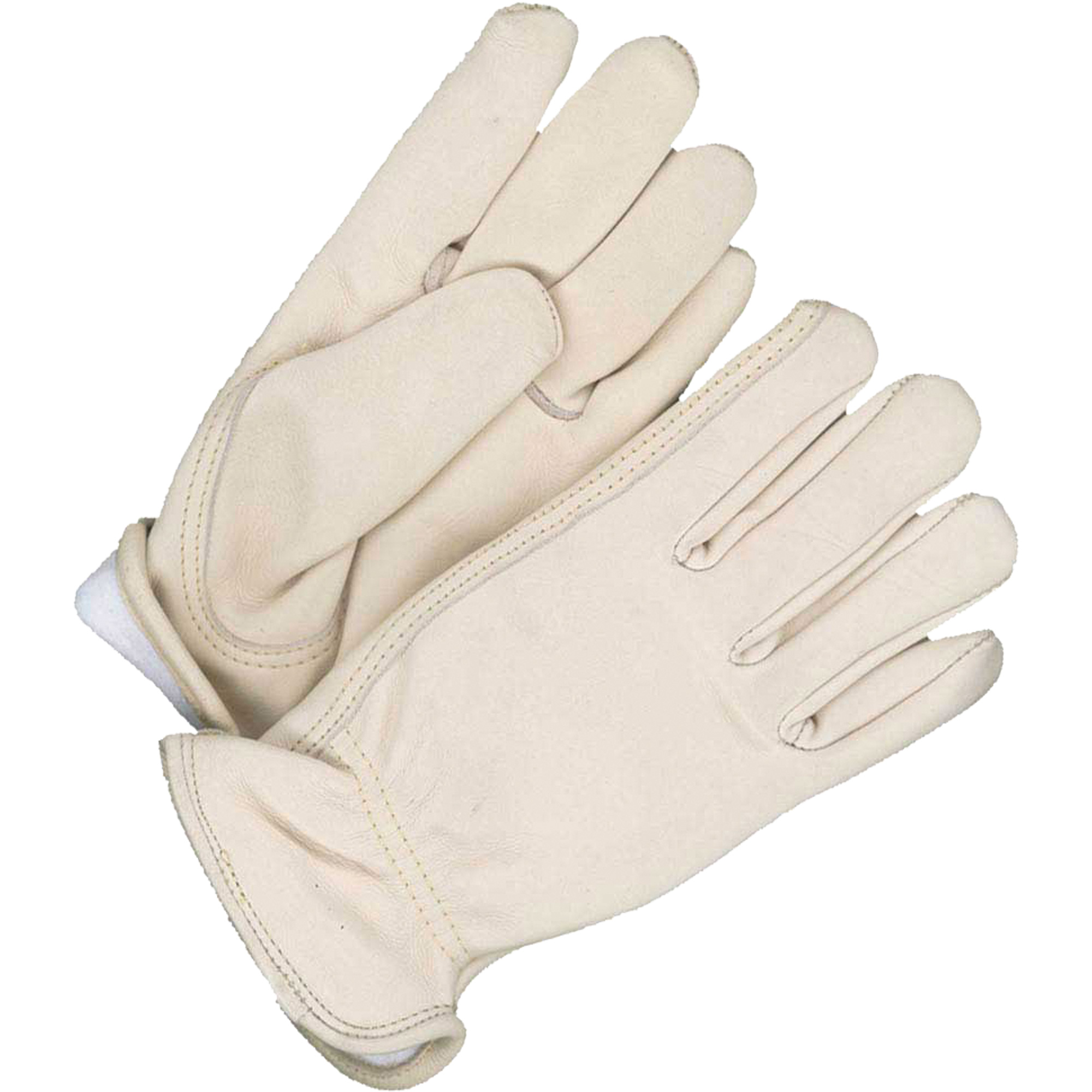 Gants de conducteur isolés pour femmes, 7, Paume en Cuir fleur de vache, Molleton