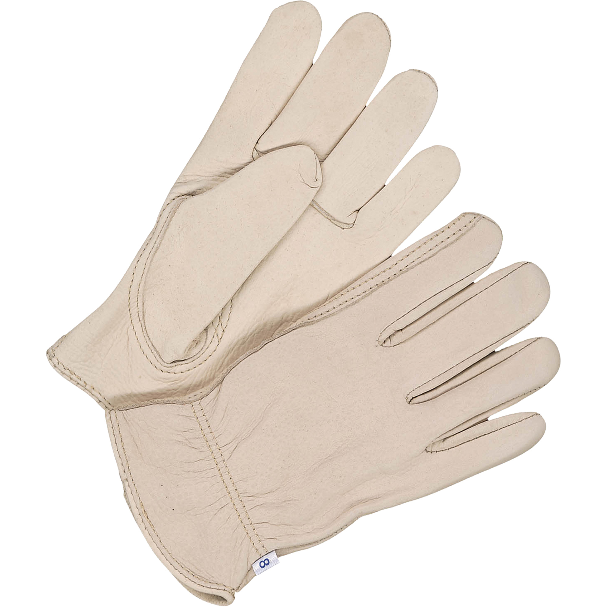 Gants de conducteur traditionnels, 8, Paume en Cuir fleur de vache