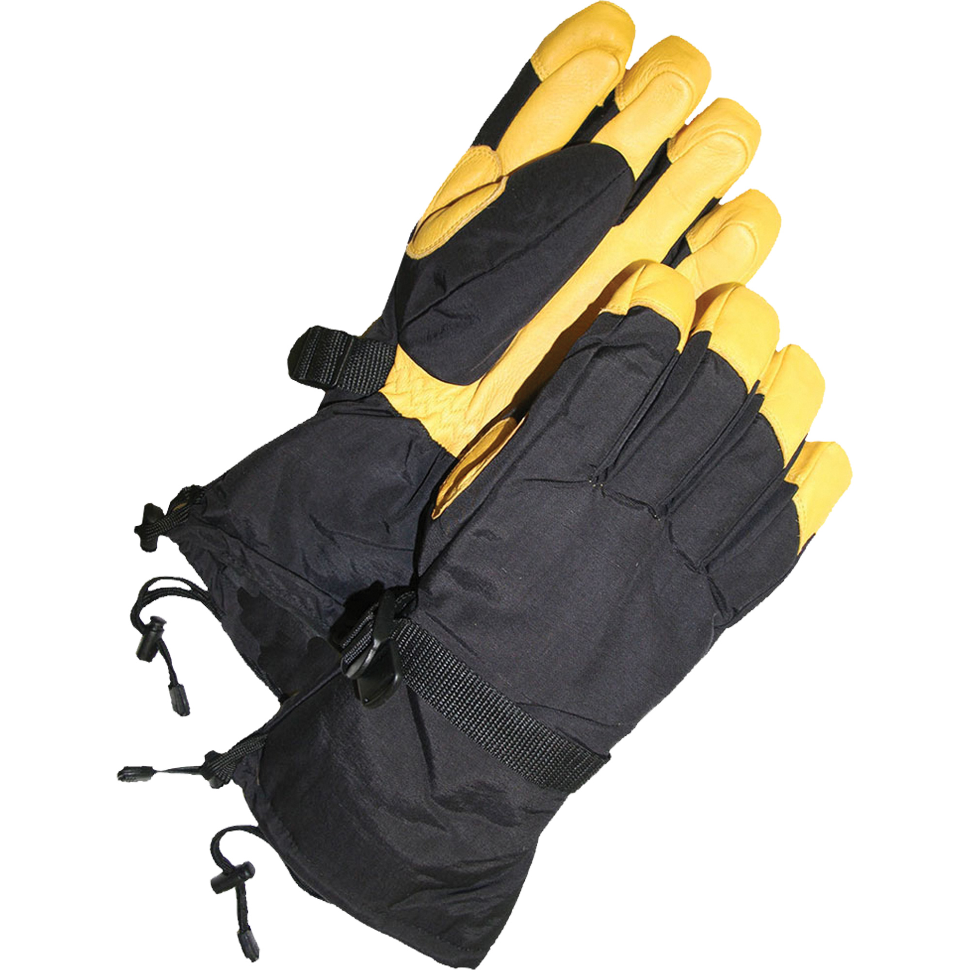 Gants de ski traditionnels en cuir de daim, Taille Petit