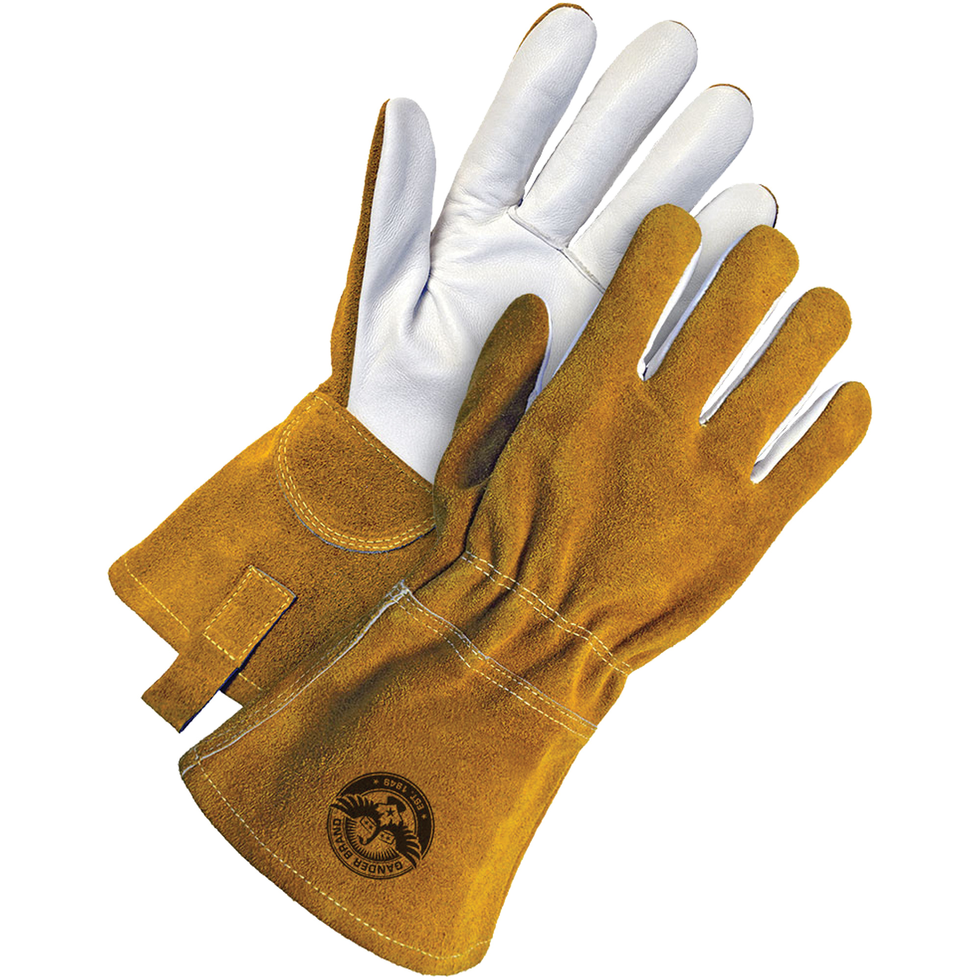 Gants de soudage à l'arc TIG, Cuir fleur de chèvre, Taille Moyen
