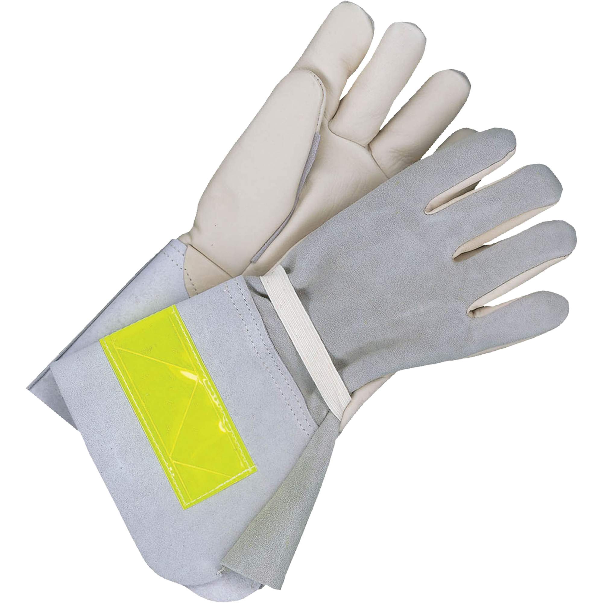 Gants de travail doublés avec poignet de 5", Cuir fleur de vache, Taille 10