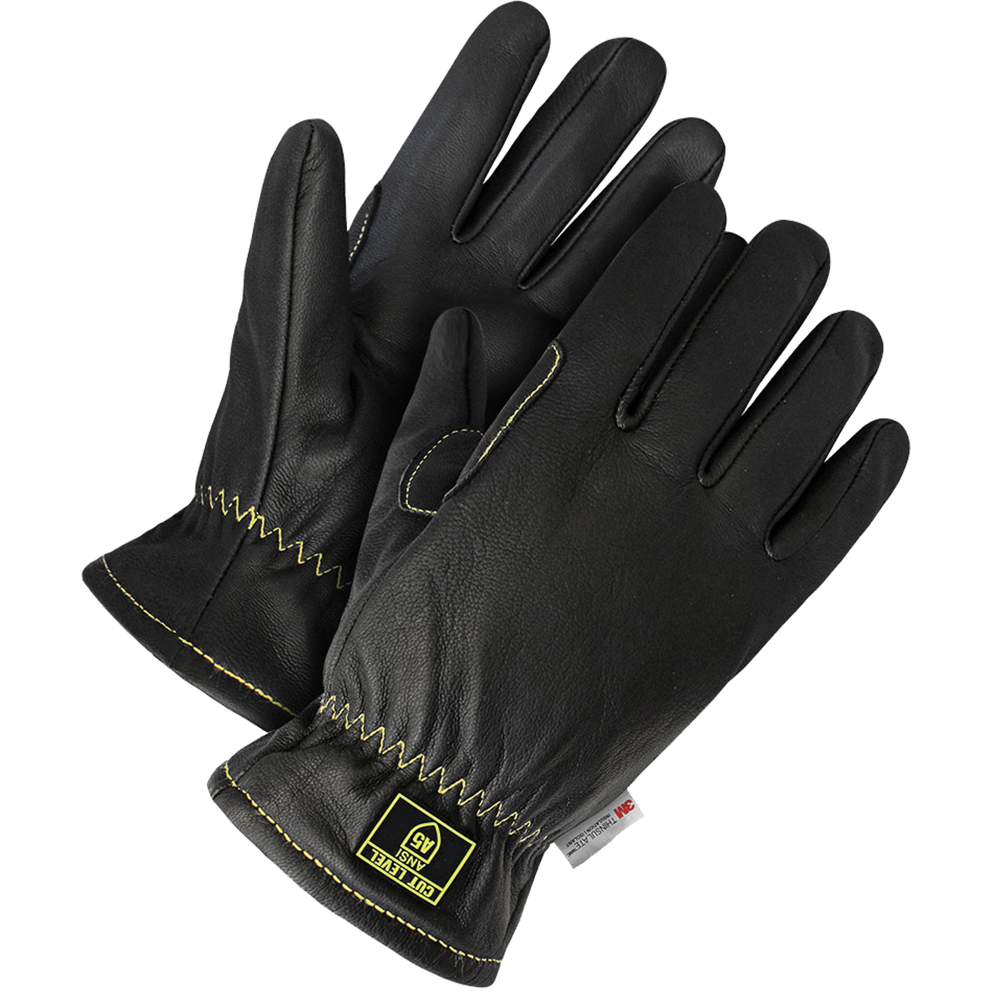 Gants doublés pour l'hiver résistants aux huiles DenyMC, Taille Grand, Enveloppe en Chèvre, ANSI/ISEA 105 niveau 4/ASTM ANSI niveau A5