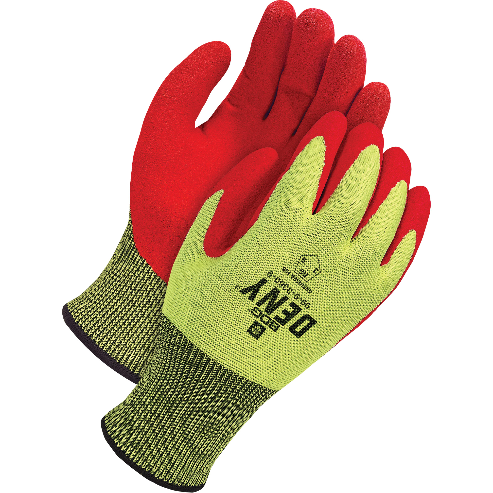 Gants doublés résistants à la coupe pour écran tacticle DenyMD, Taille 10, Calibre 18, Revêtement Mousse de nitrile, Enveloppe en PEHP, ASTM ANSI niveau A6