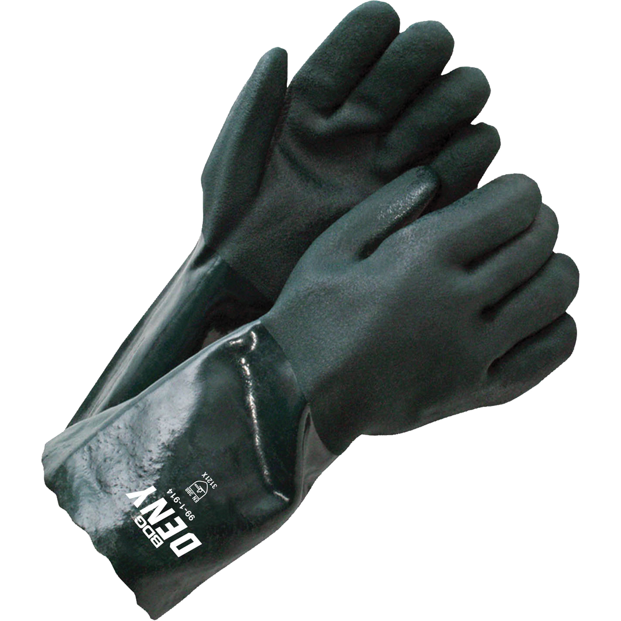 Gants enduits DenyMC 14", Taille unique, Rêvetement PVC
