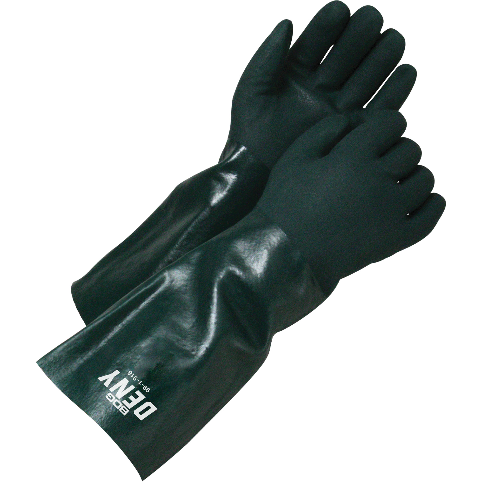 Gants enduits DenyMC 18", Taille unique, Rêvetement PVC